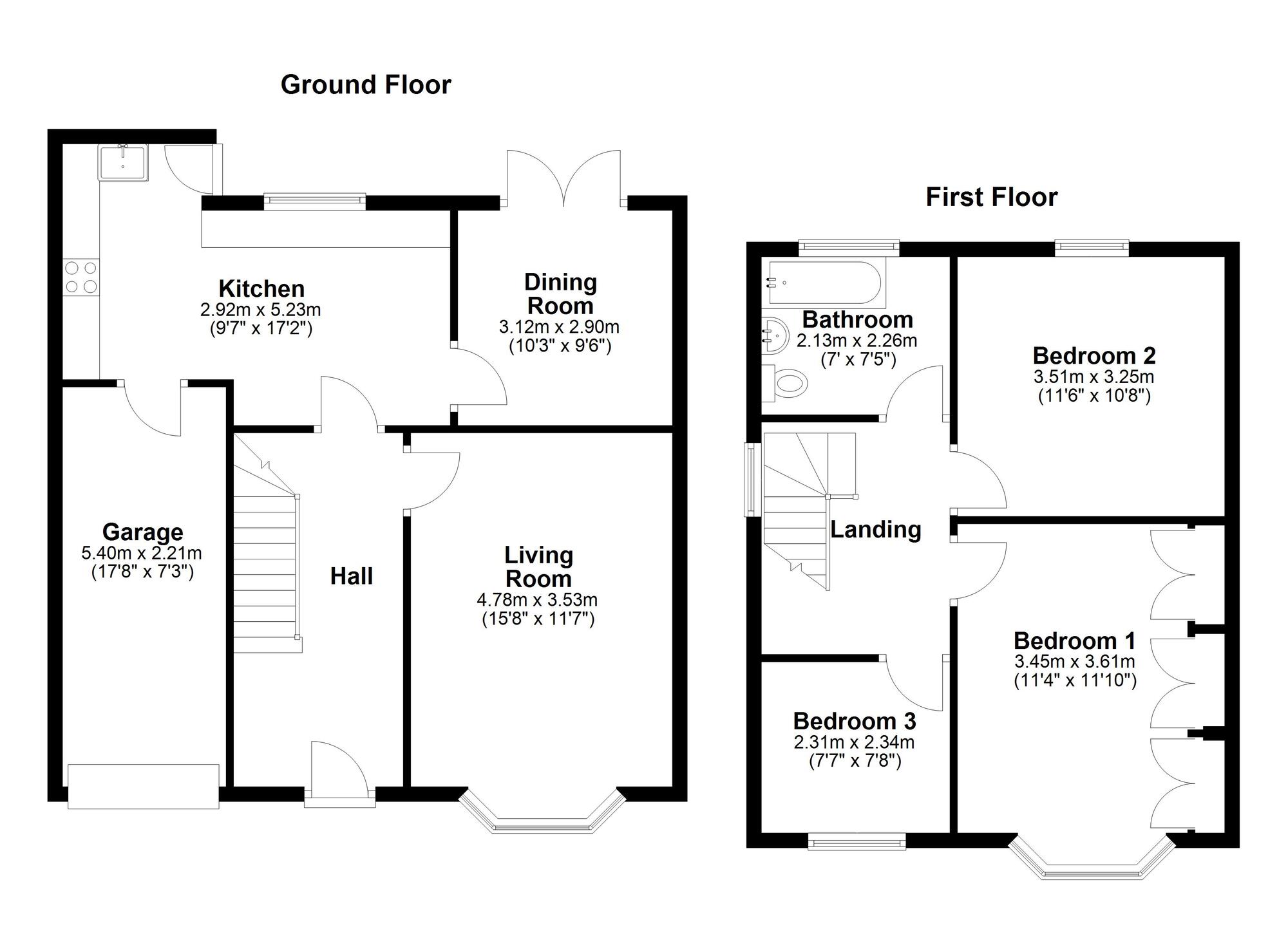 Floorplan of 3 bedroom Semi Detached House for sale, Hipsburn Drive, Sunderland, Tyne and Wear, SR3