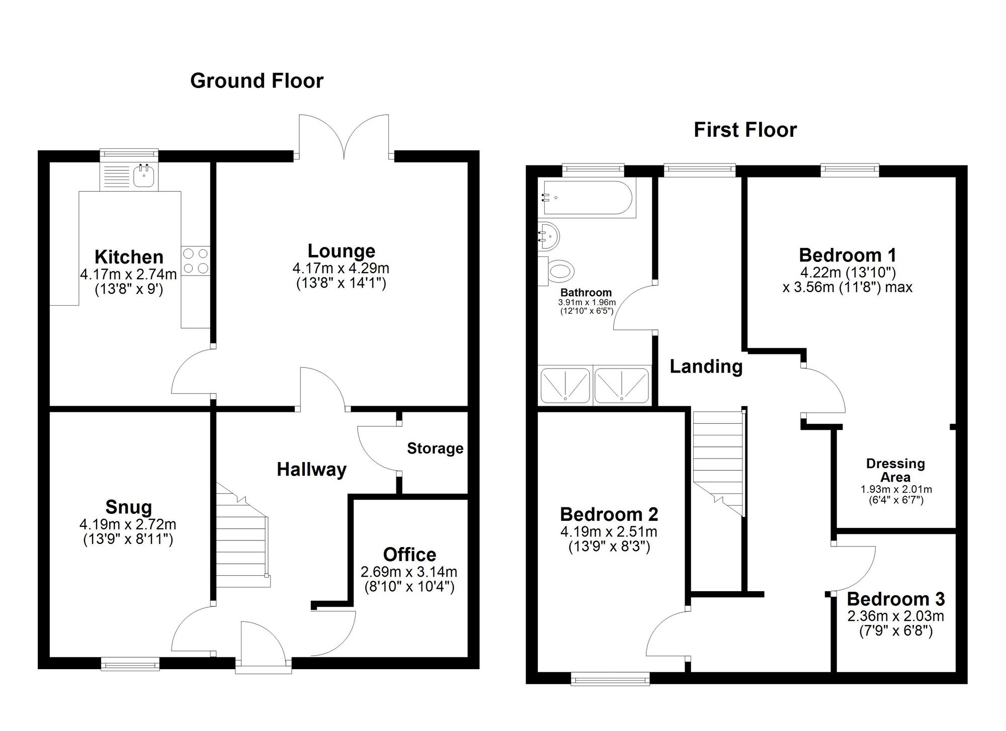 Floorplan of 3 bedroom Mid Terrace House for sale, Eglinton Street, Sunderland, Tyne and Wear, SR5