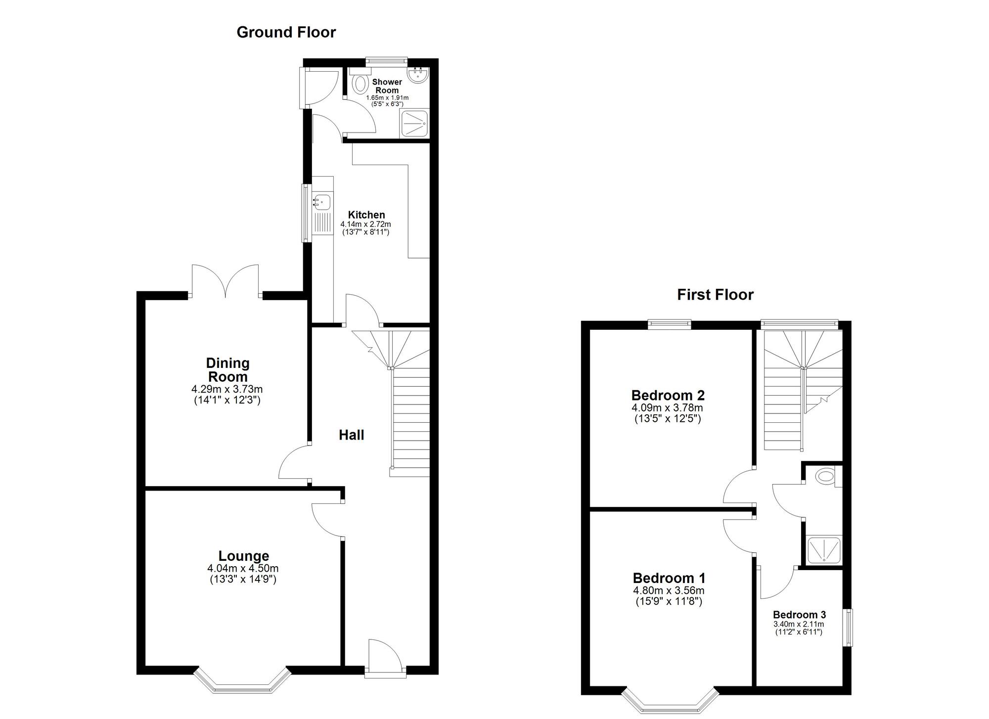 Floorplan of 3 bedroom Mid Terrace House for sale, Northcote Avenue, Sunderland, Tyne and Wear, SR1