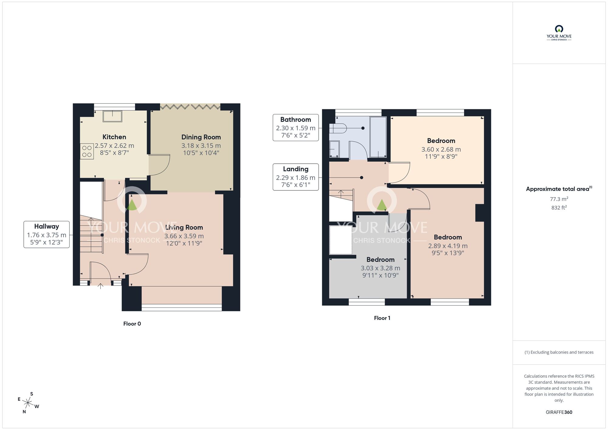 Floorplan of 3 bedroom Semi Detached House for sale, Bradford Avenue, Sunderland, SR5
