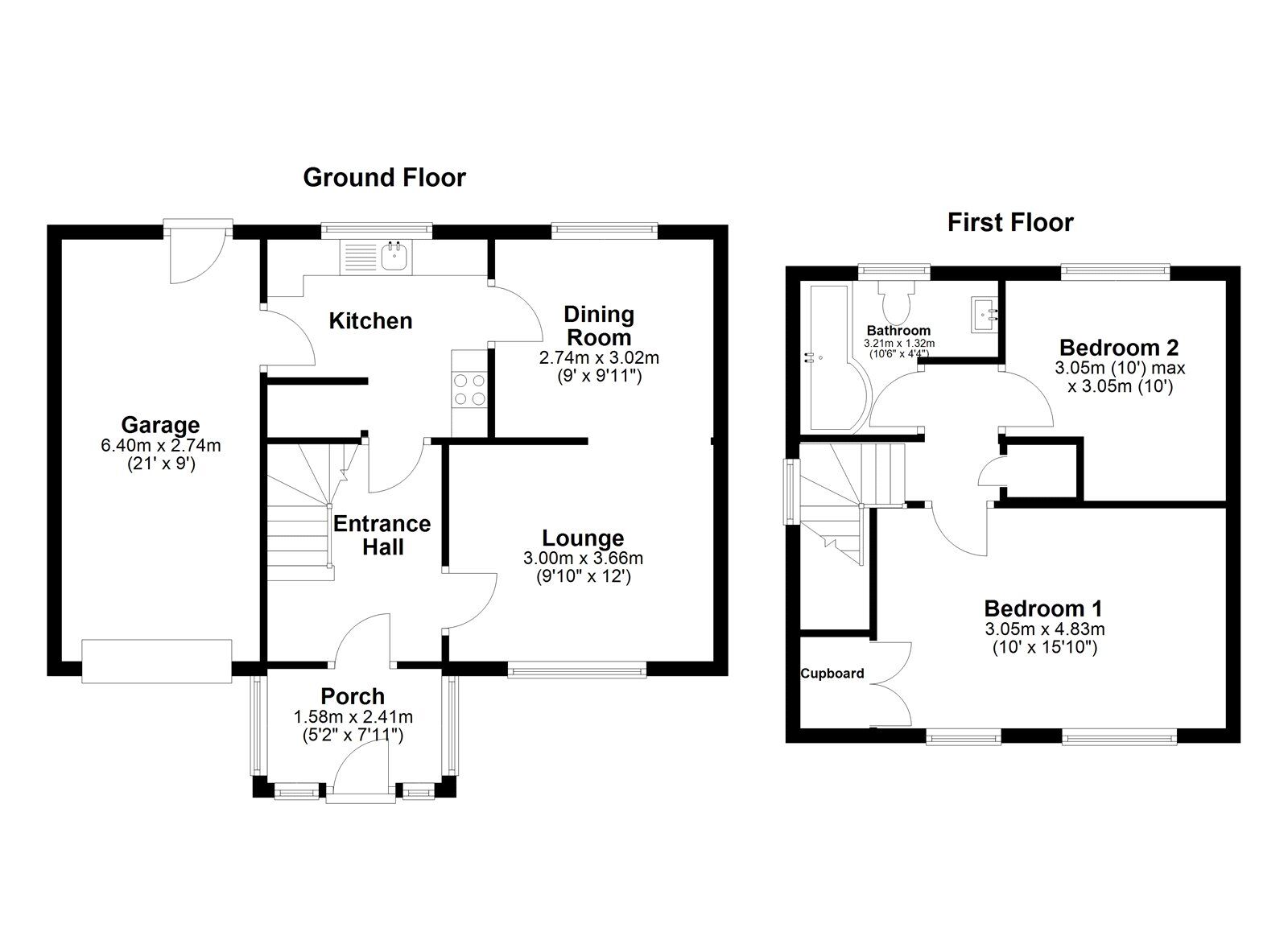Floorplan of 2 bedroom Semi Detached House for sale, Henderson Road, South Shields, Tyne and Wear, NE34