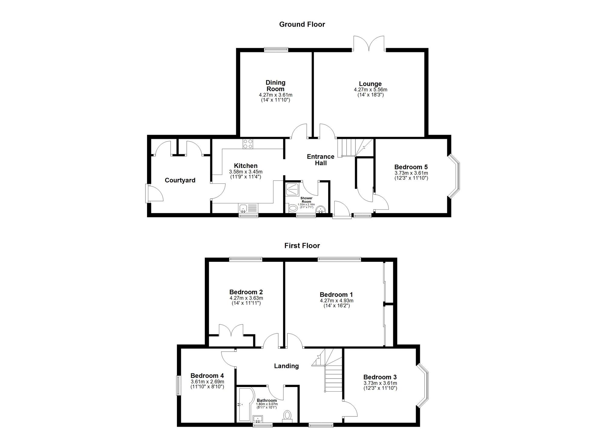Floorplan of 5 bedroom Detached House for sale, Thorndale Road, Sunderland, Tyne and Wear, SR3