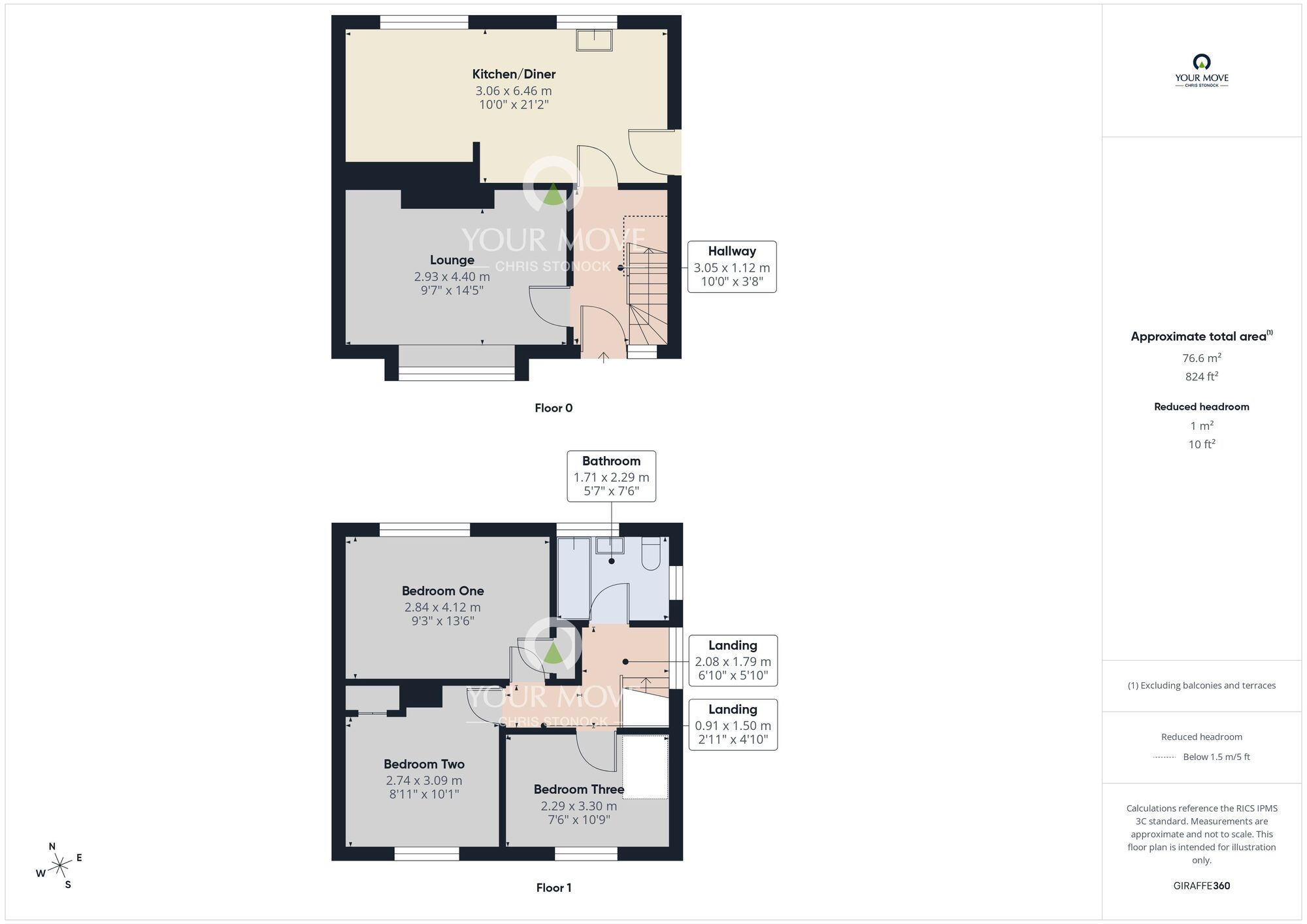 Floorplan of 3 bedroom Semi Detached House for sale, Hylton Road, Sunderland, Tyne and Wear, SR4