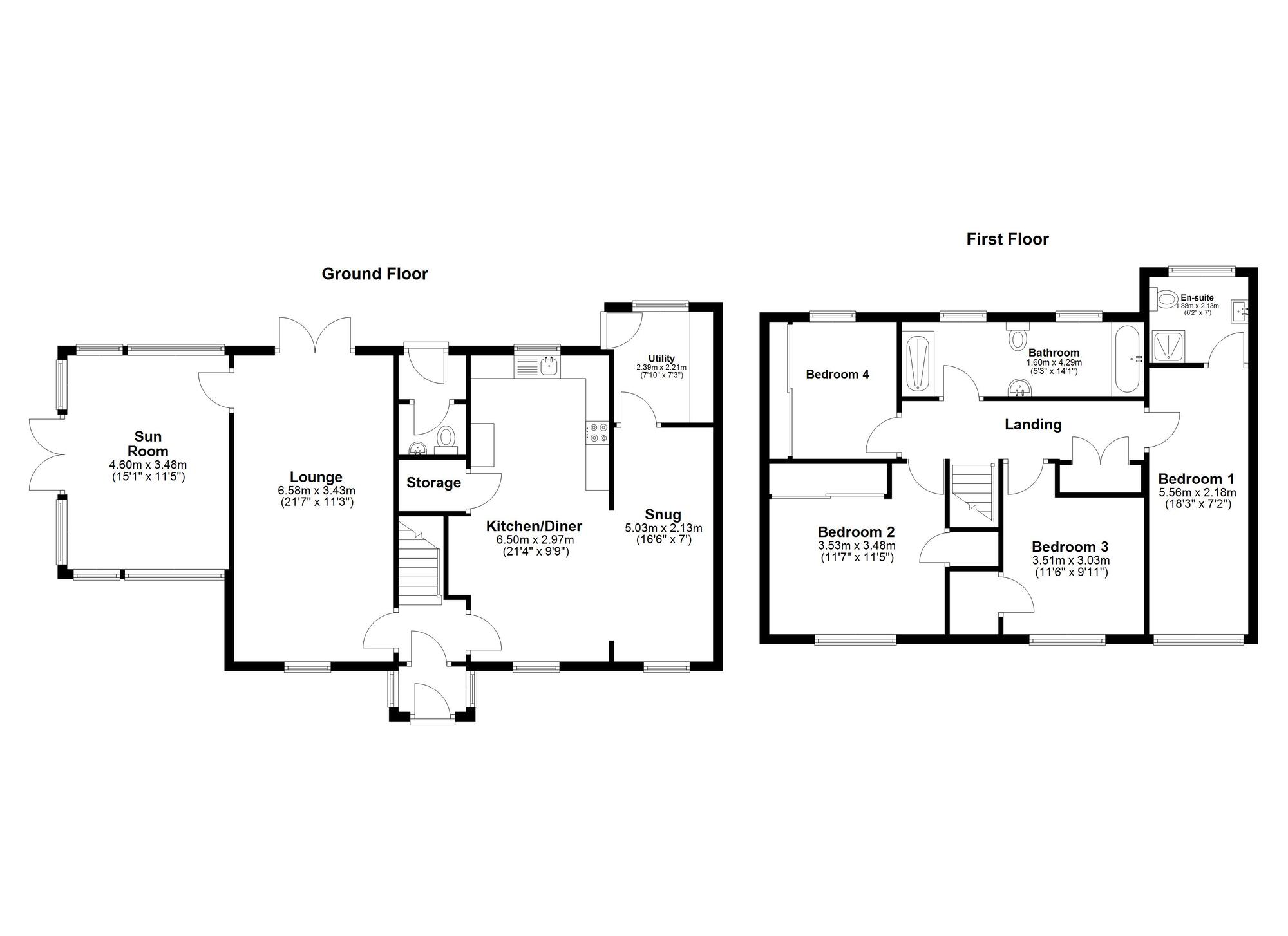 Floorplan of 4 bedroom Detached House for sale, Tarn Drive, Sunderland, Tyne and Wear, SR2
