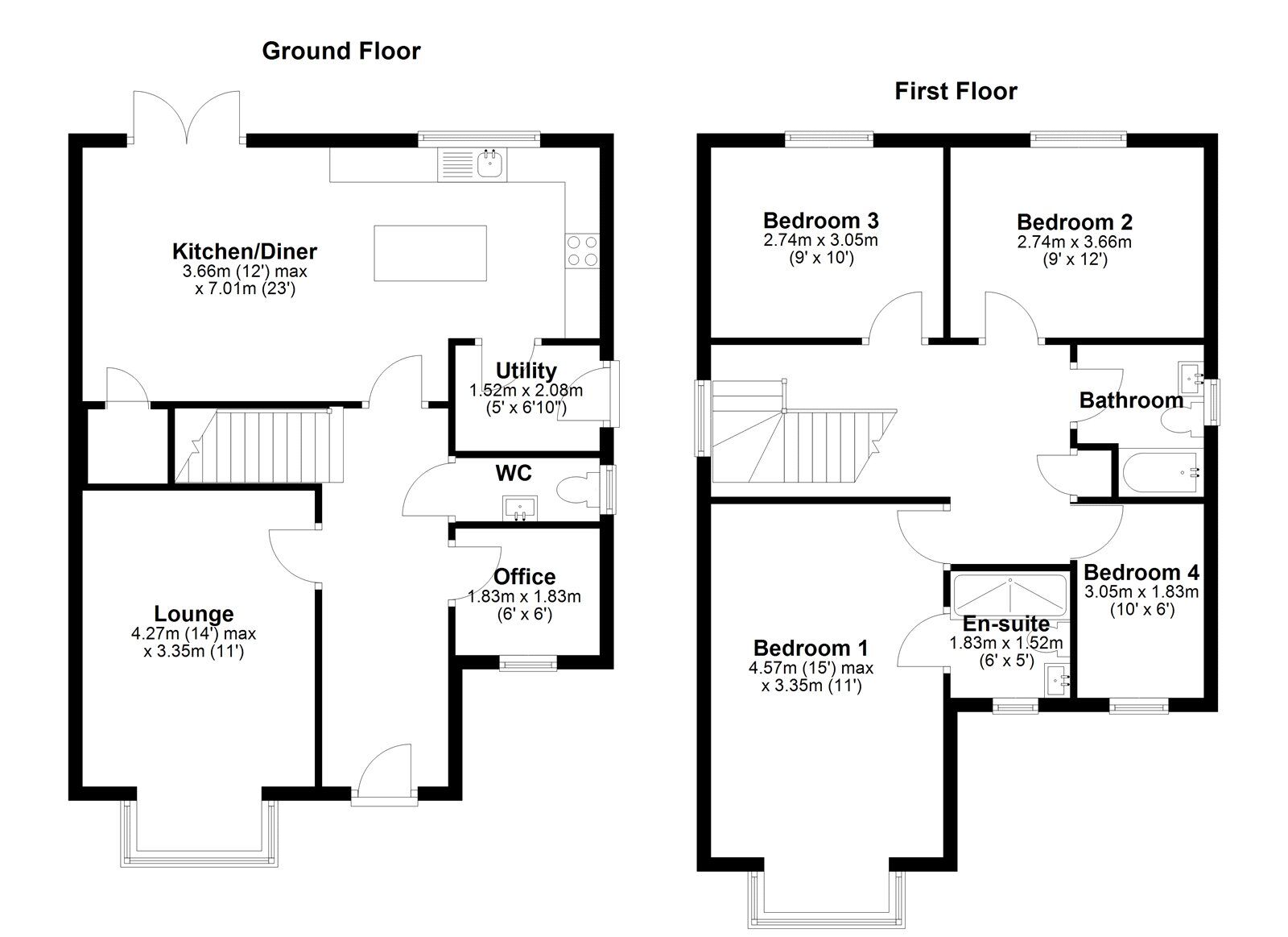Floorplan of 4 bedroom Detached House for sale, Buckthorn Gardens, Sunderland, Tyne and Wear, SR3