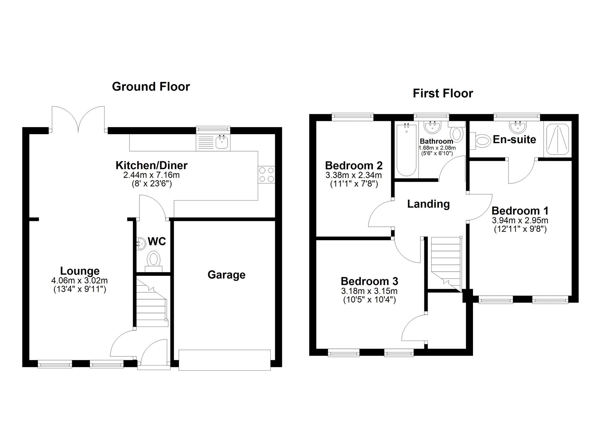 Floorplan of 3 bedroom Semi Detached House for sale, Collin Drive, South Shields, Tyne and Wear, NE34
