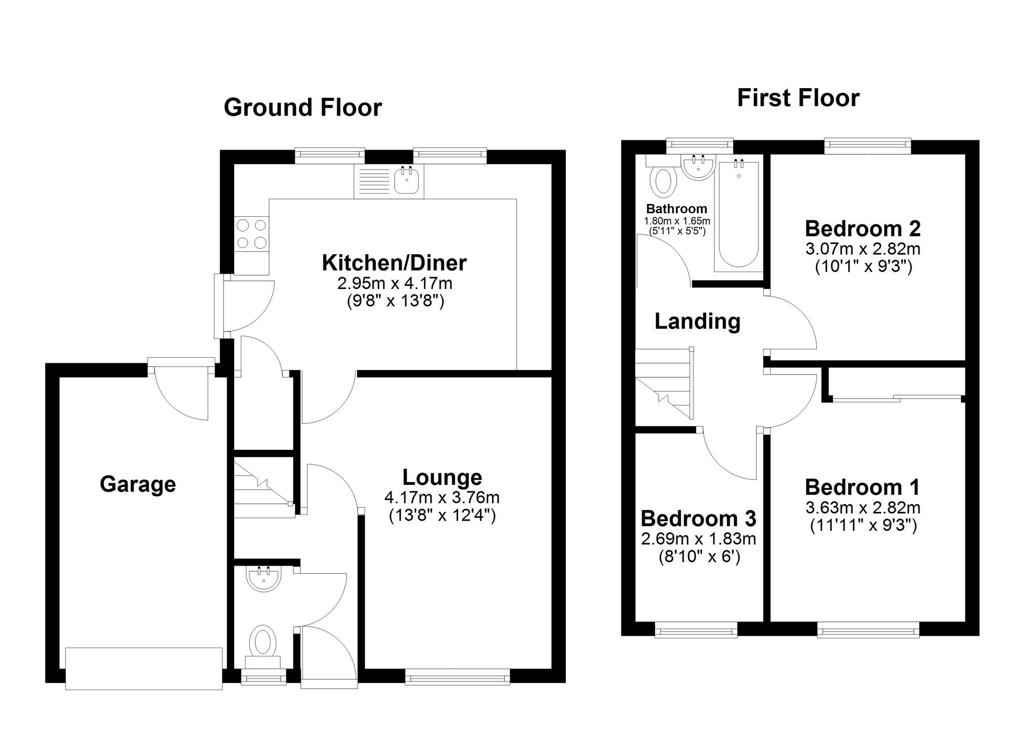 Floorplan of 3 bedroom Detached House for sale, Halesworth Drive, Sunderland, Tyne and Wear, SR4
