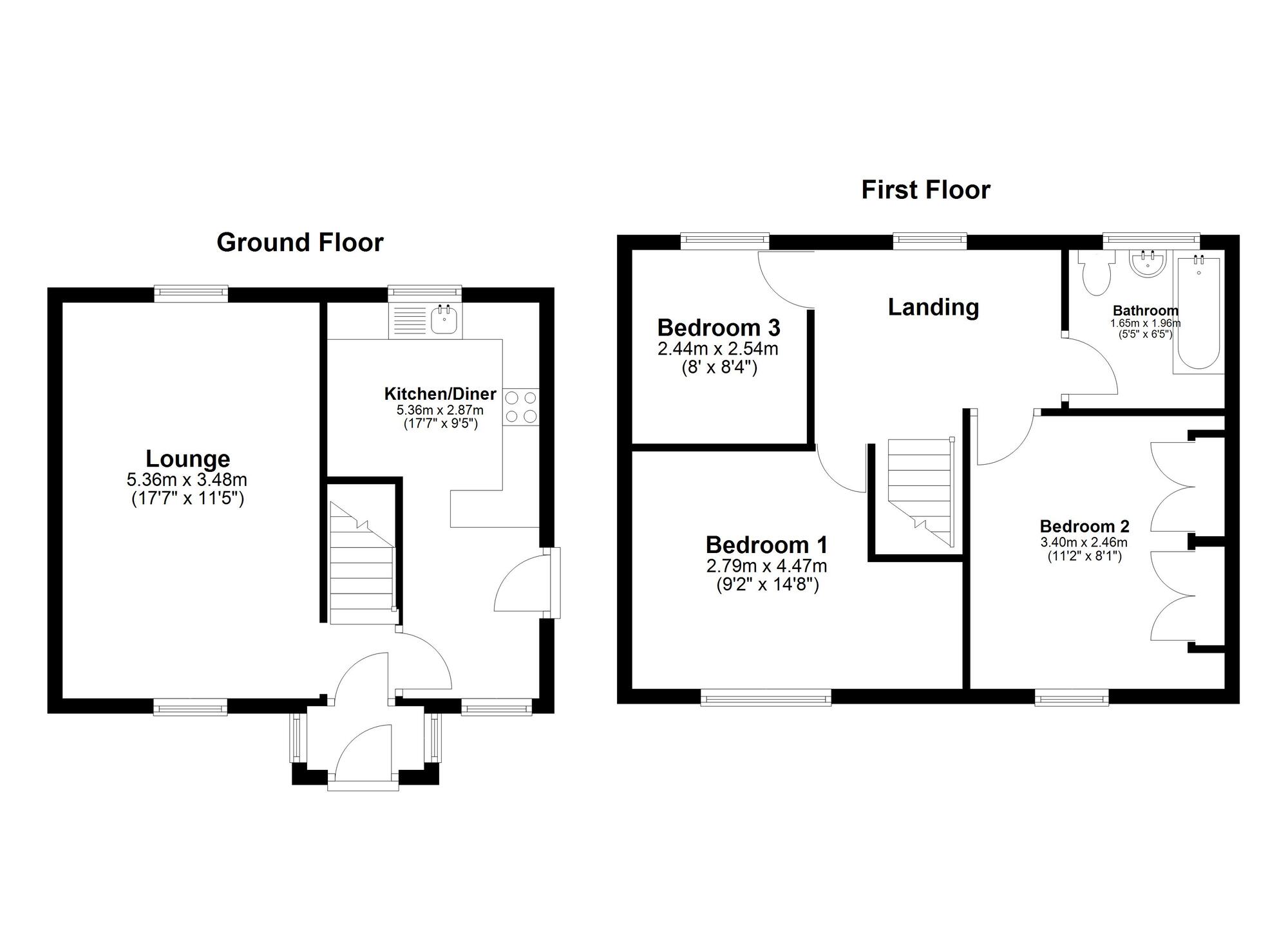 Floorplan of 3 bedroom Semi Detached House for sale, Galashiels Road, Sunderland, Tyne and Wear, SR4