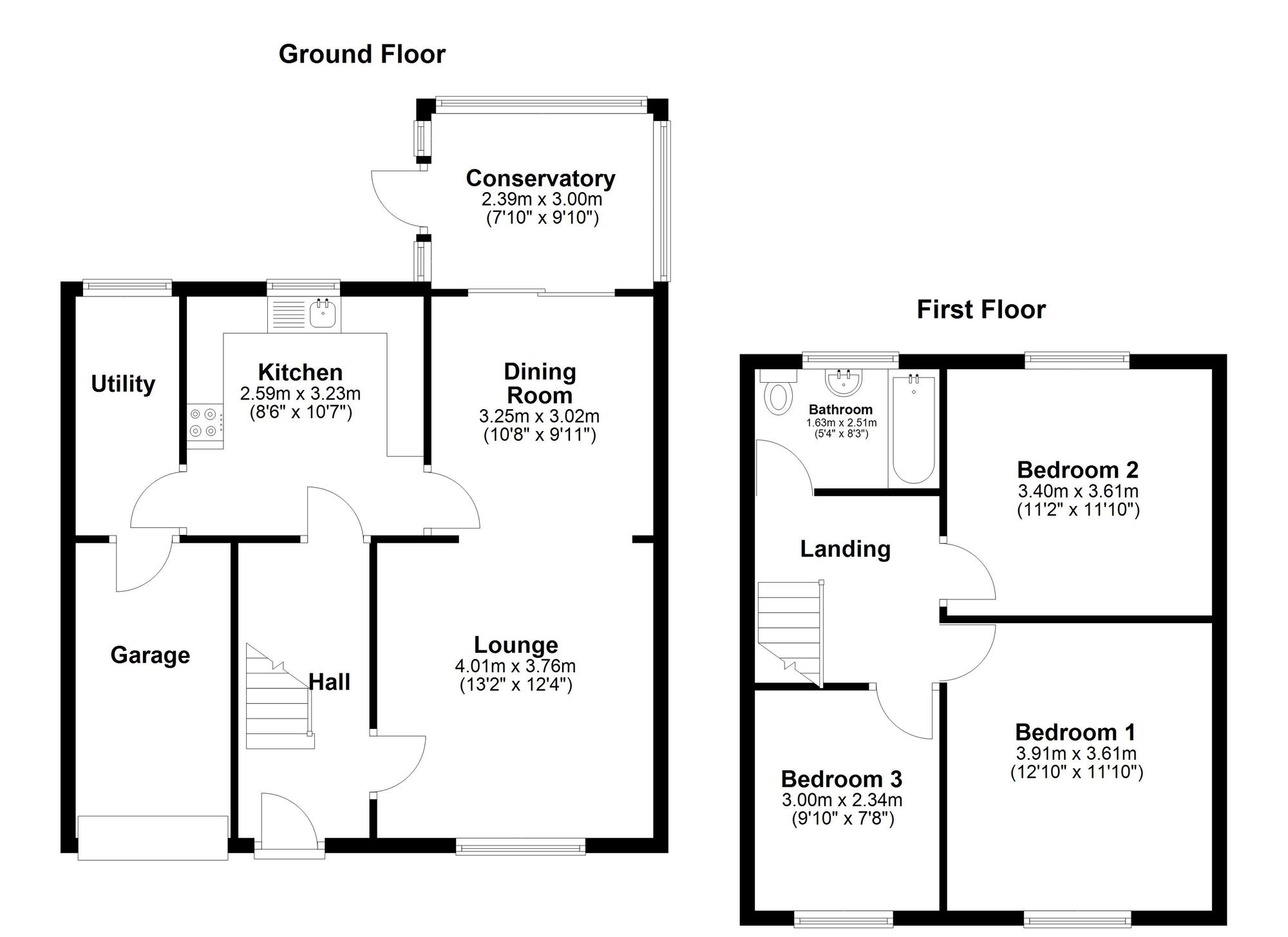 Floorplan of 3 bedroom Semi Detached House for sale, Carlton Crescent, Sunderland, Tyne and Wear, SR3