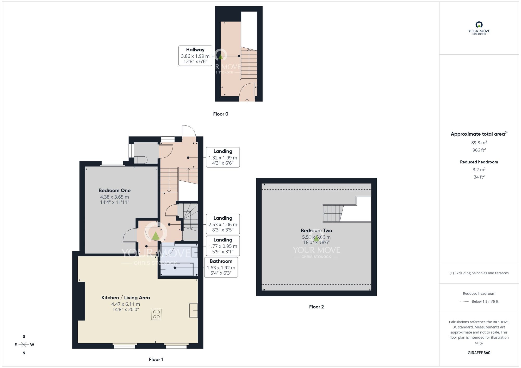 Floorplan of 2 bedroom Flat for sale, Belle Vue Road, Sunderland, Tyne and Wear, SR2