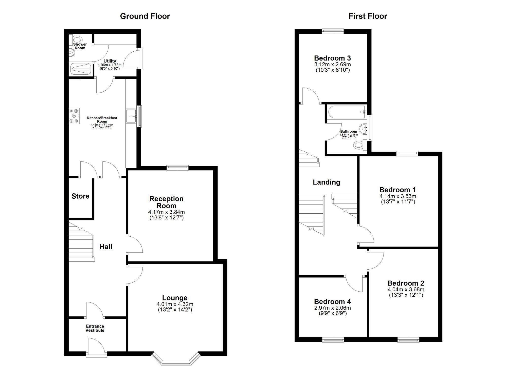 Floorplan of 4 bedroom Mid Terrace House for sale, Lorne Terrace, Sunderland, Tyne and Wear, SR2