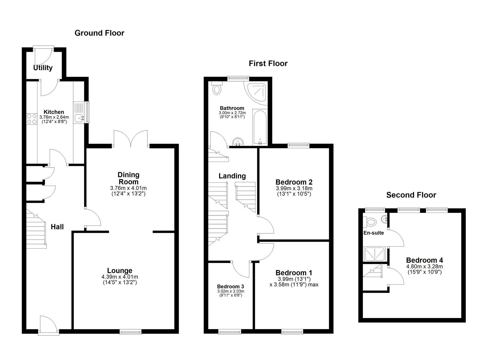 Floorplan of 4 bedroom Mid Terrace House for sale, Wansbeck Road, Jarrow, Tyne and Wear, NE32