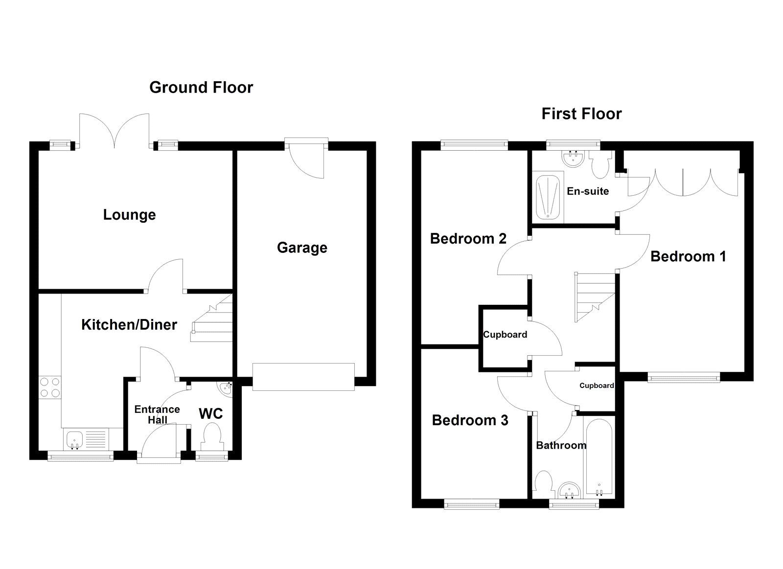 Floorplan of 3 bedroom Detached House for sale, Beldon Close, Dalton-le-Dale, Durham, SR7