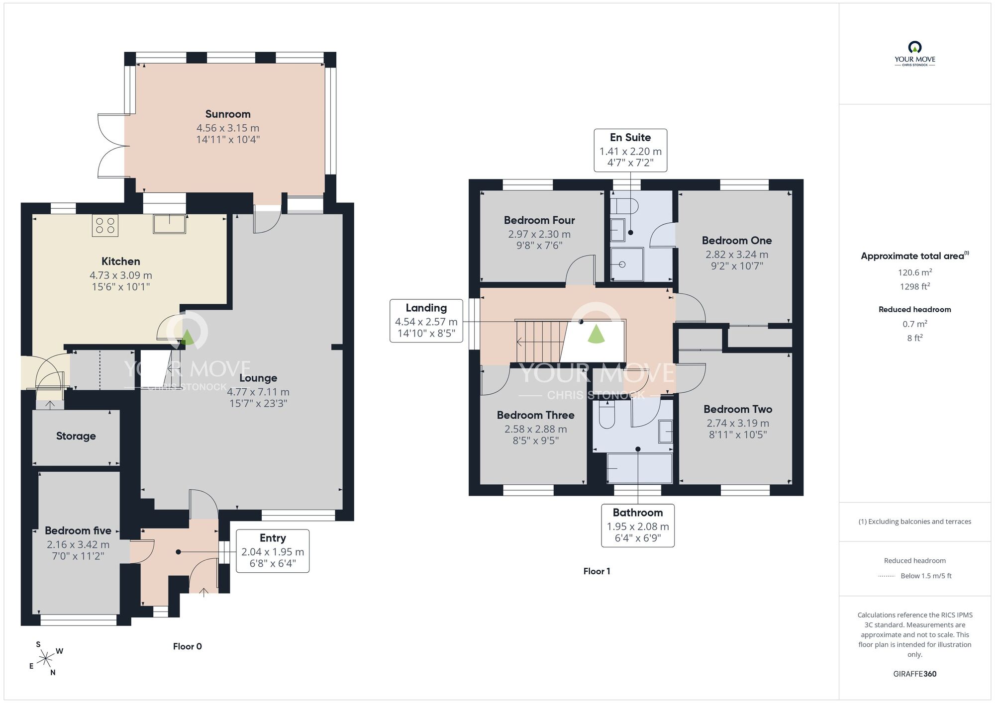 Floorplan of 5 bedroom Detached House for sale, Heathfield, Sunderland, Tyne and Wear, SR2