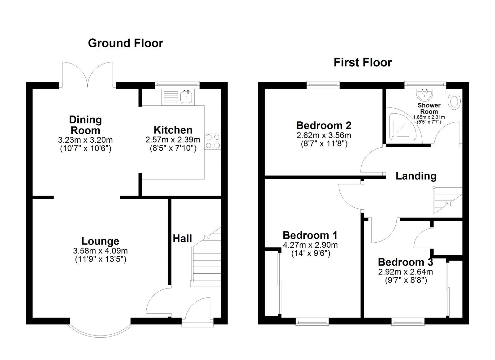 Floorplan of 3 bedroom Semi Detached House for sale, Kilsyth Square, Sunderland, SR5