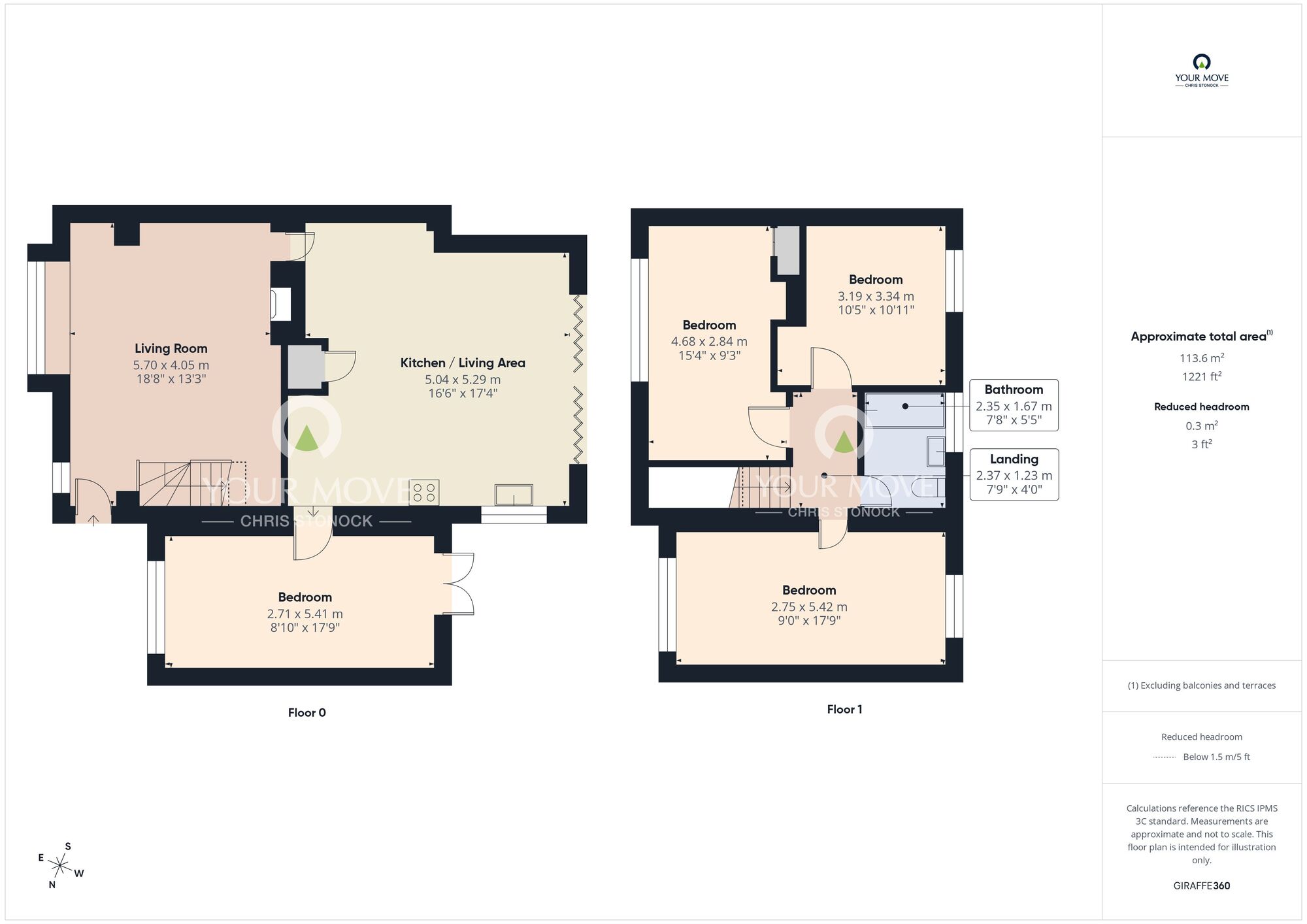 Floorplan of 4 bedroom Semi Detached House for sale, Hill View Road, Sunderland, Tyne and Wear, SR2