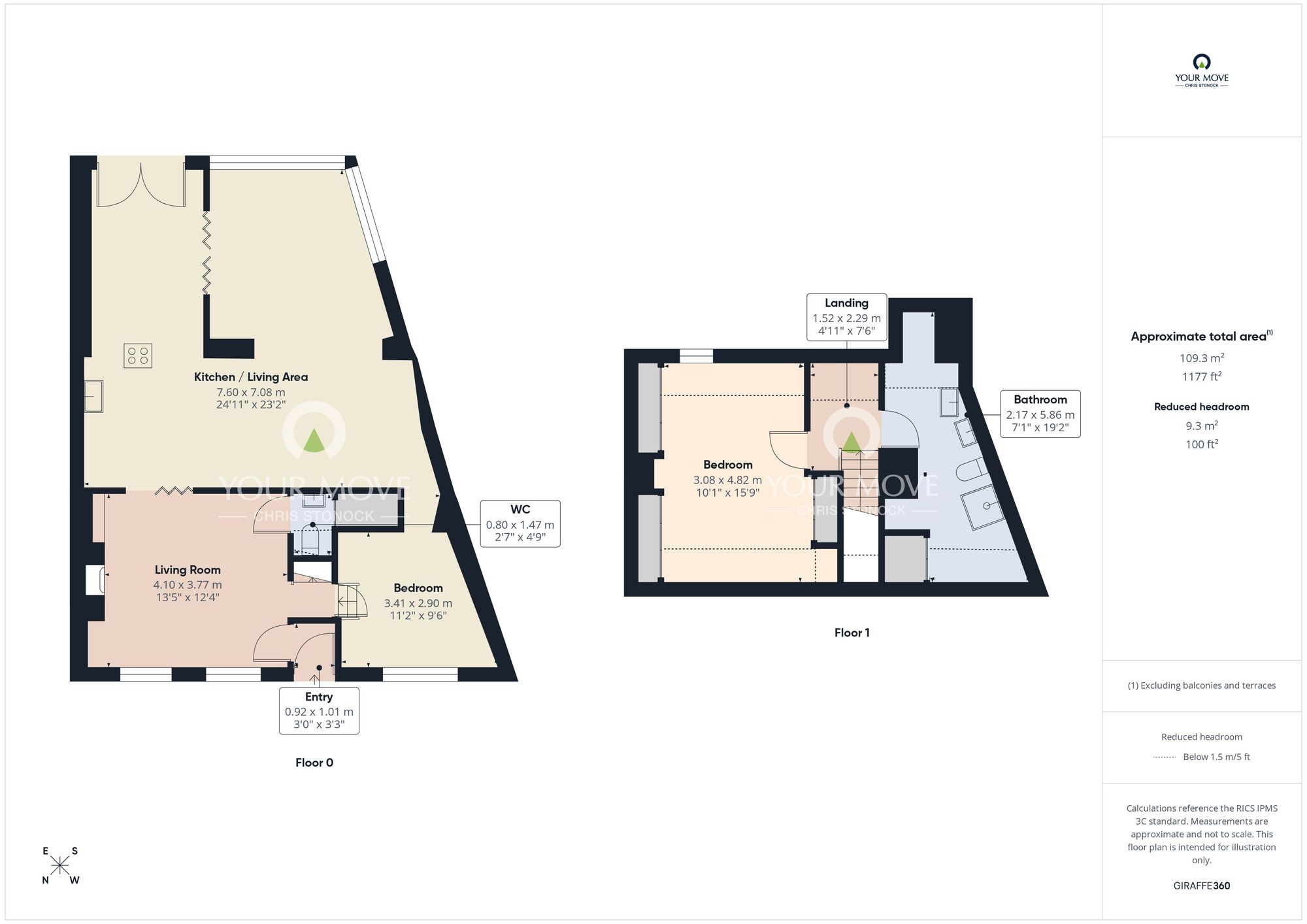 Floorplan of 2 bedroom Mid Terrace House for sale, The Bents, Sunderland, Tyne and Wear, SR6