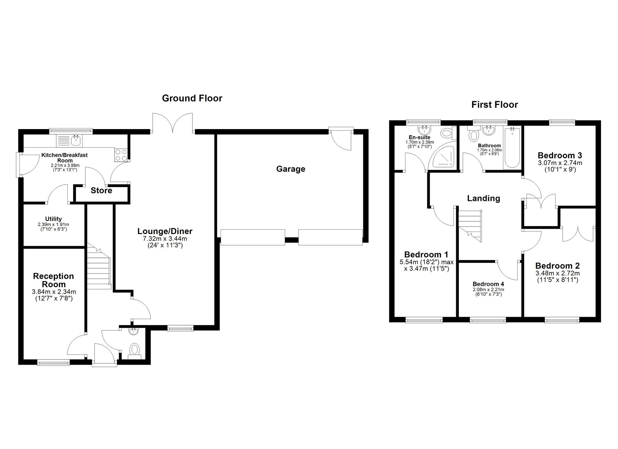 Floorplan of 4 bedroom Detached House for sale, Markington Drive, Ryhope, Tyne and Wear, SR2