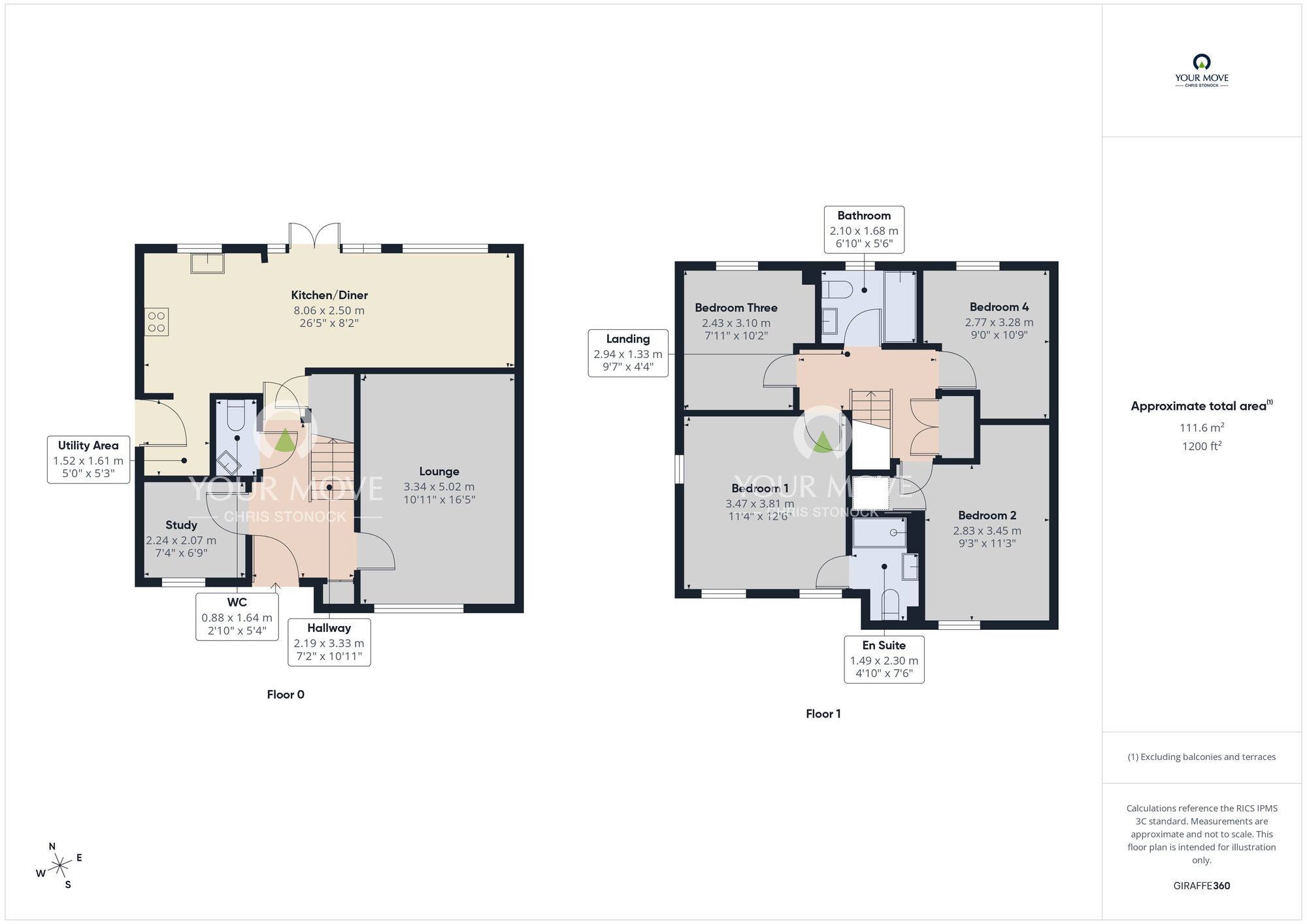 Floorplan of 4 bedroom Detached House for sale, Casterton Close, Sunderland, Tyne and Wear, SR3