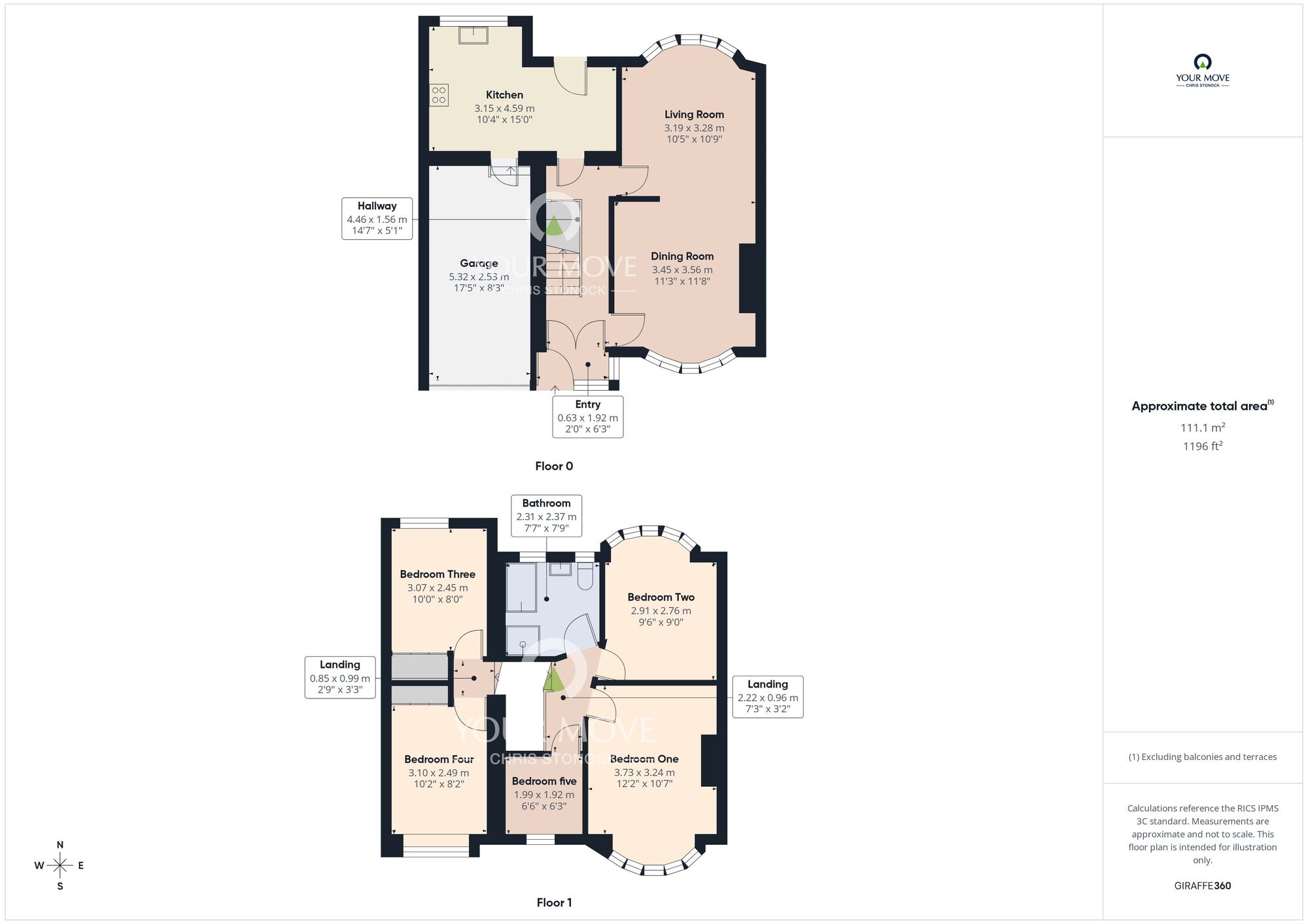 Floorplan of 5 bedroom Detached House for sale, Dykelands Road, Sunderland, Tyne and Wear, SR6