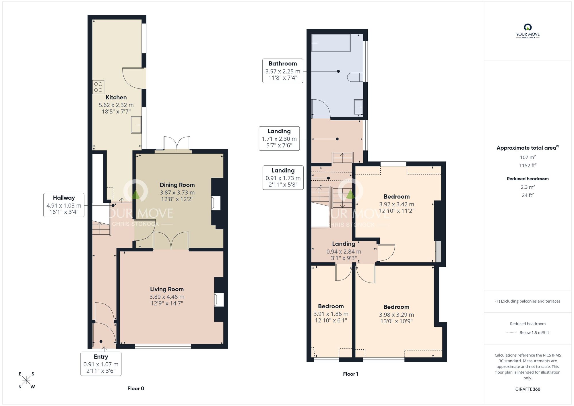 Floorplan of 3 bedroom Mid Terrace House for sale, Primrose Street, Sunderland, Tyne and Wear, SR4