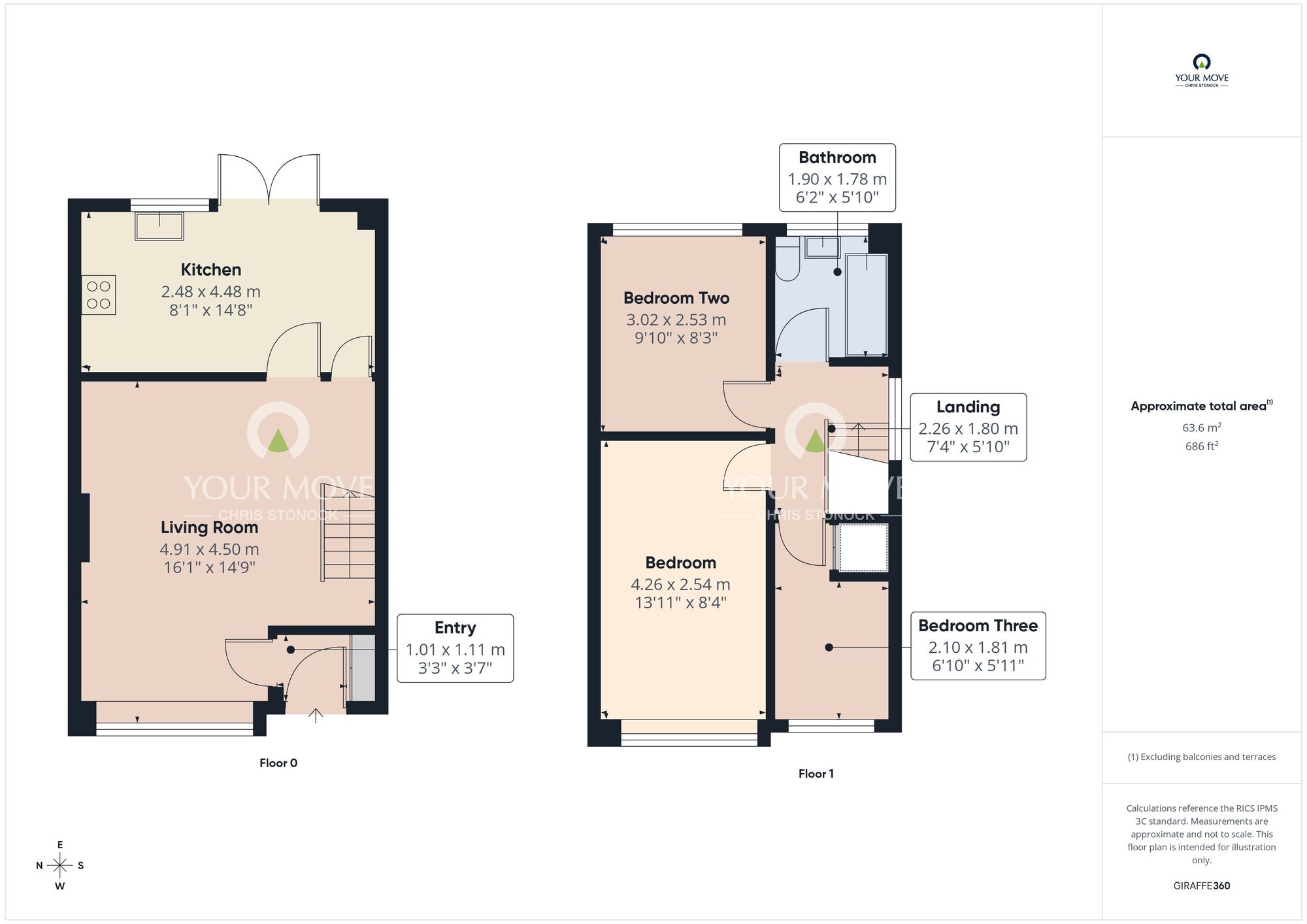 Floorplan of 3 bedroom Semi Detached House for sale, Scarborough Road, Sunderland, Tyne and Wear, SR3