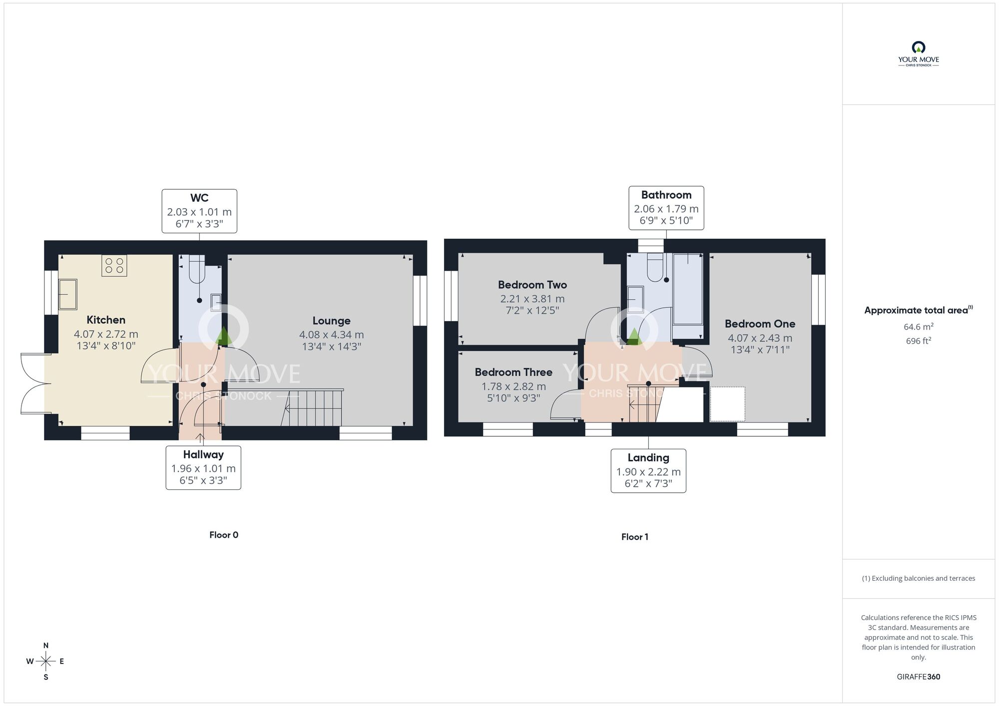 Floorplan of 3 bedroom Semi Detached House for sale, Felixstowe Road, Sunderland, Tyne and Wear, SR4