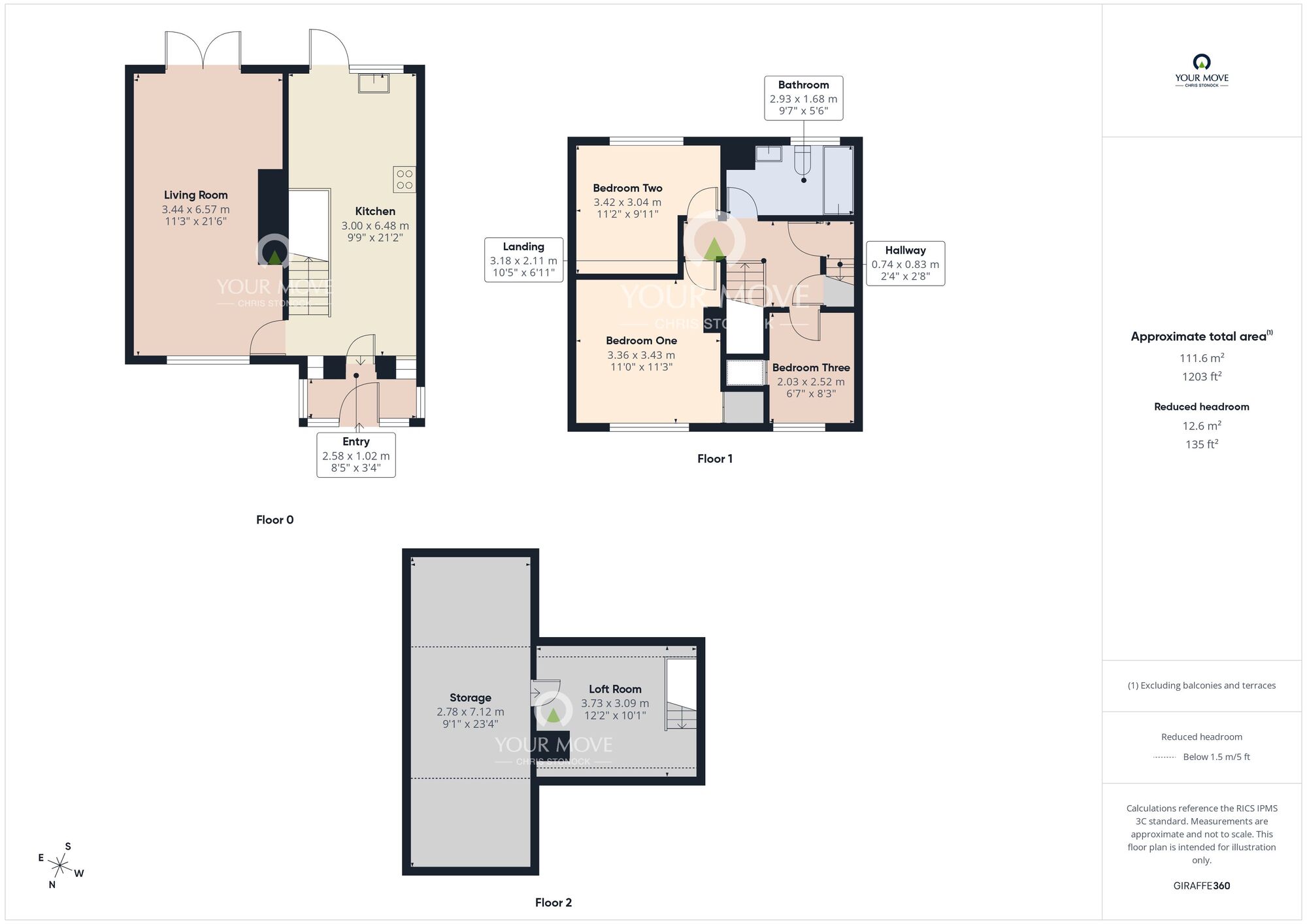 Floorplan of 3 bedroom Mid Terrace House for sale, Clegwell Terrace, Hebburn, Tyne and Wear, NE31