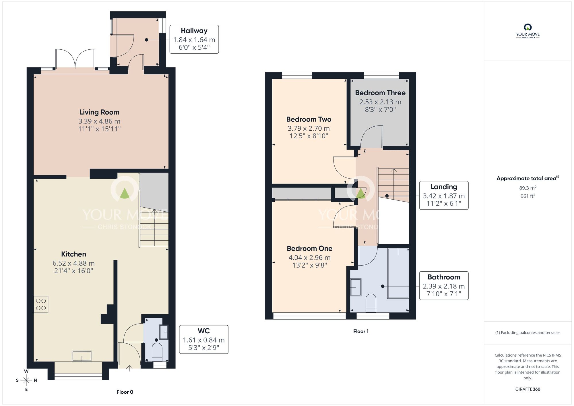 Floorplan of 3 bedroom End Terrace House for sale, Eastbourne Parade, Hebburn, Tyne and Wear, NE31