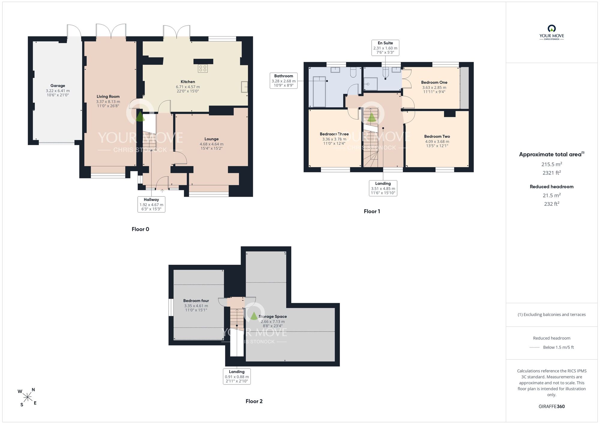 Floorplan of 4 bedroom Semi Detached House for sale, Twickenham Road, Sunderland, Tyne and Wear, SR3
