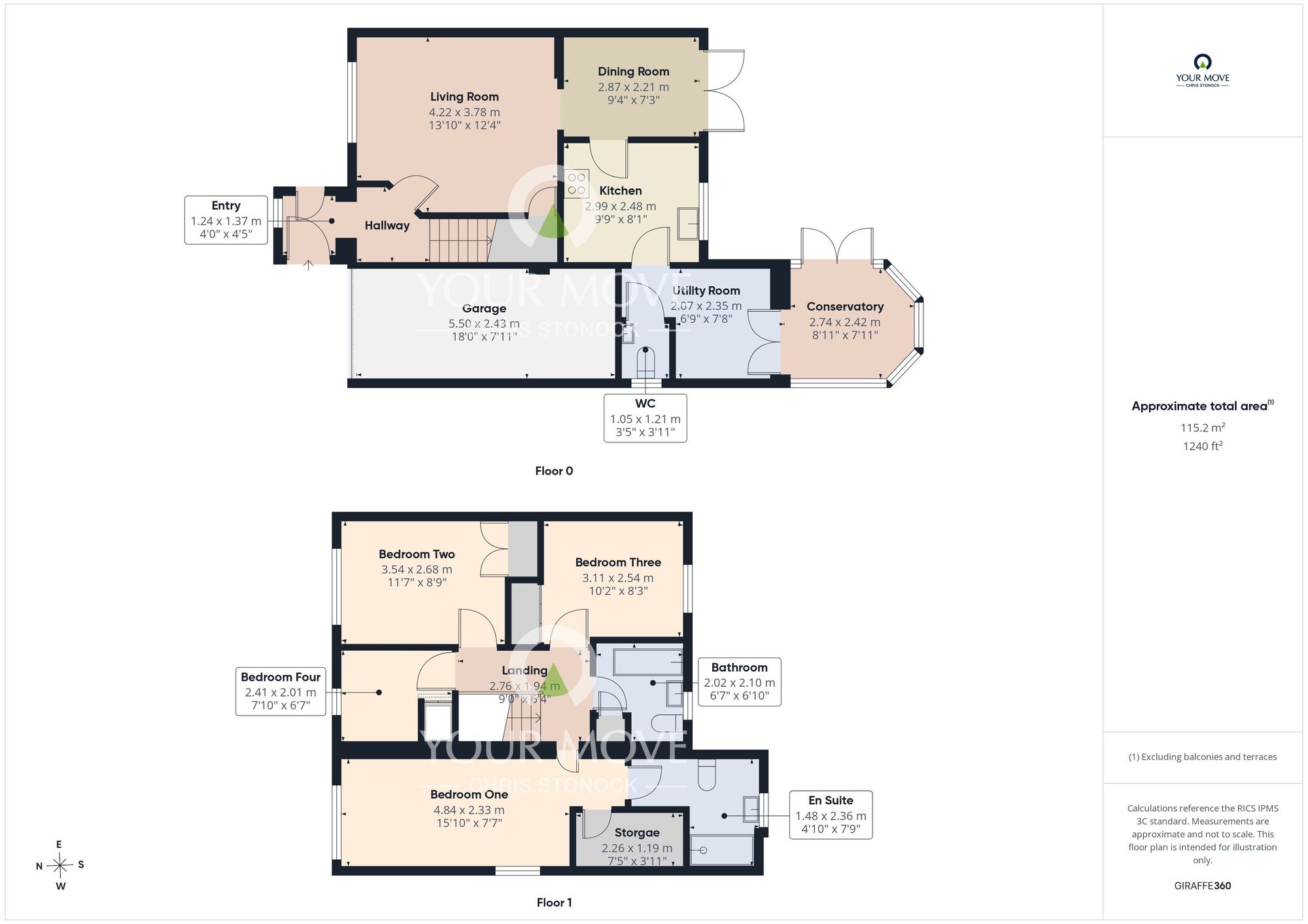 Floorplan of 4 bedroom Semi Detached House for sale, Leyfield Close, Sunderland, Tyne and Wear, SR3