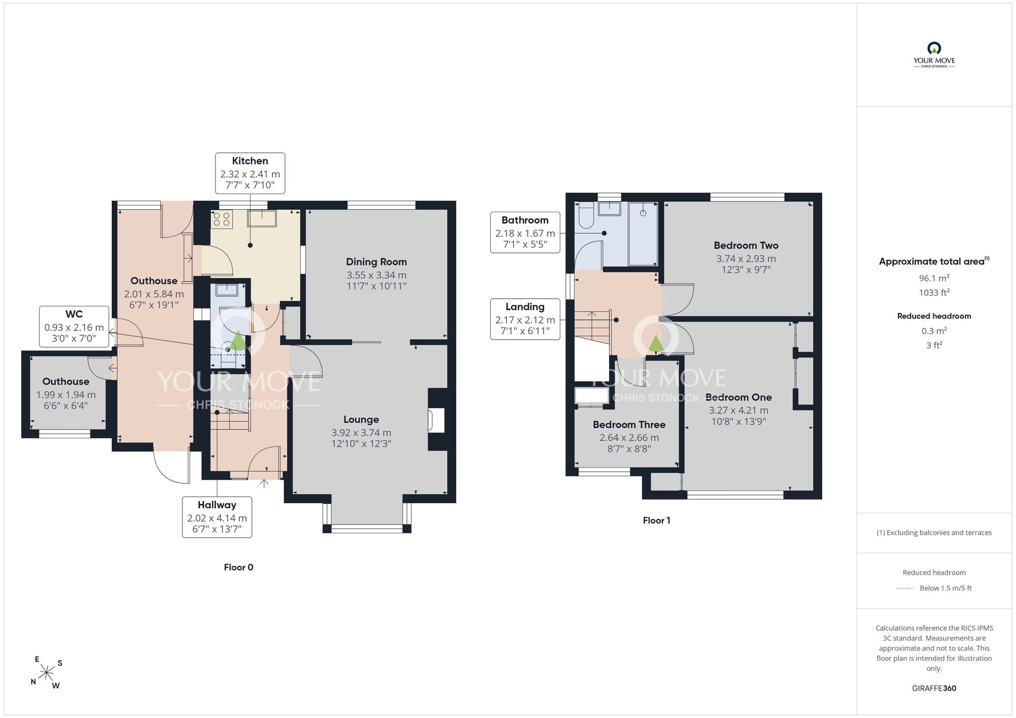 Floorplan of 3 bedroom Semi Detached House for sale, Lincoln Avenue, Sunderland, Tyne and Wear, SR3