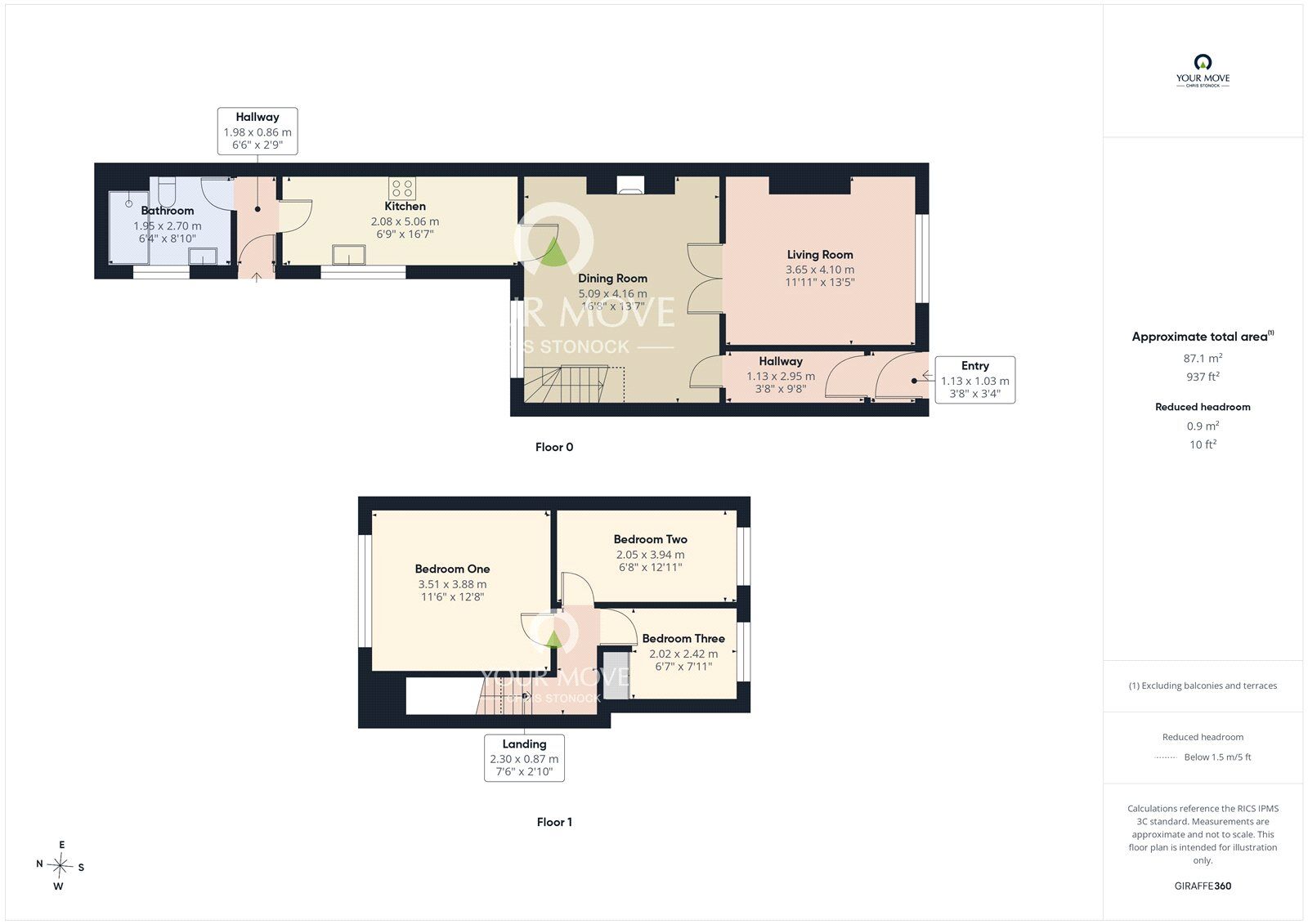 Floorplan of 3 bedroom Mid Terrace House for sale, Grosvenor Street, Sunderland, Tyne and Wear, SR5