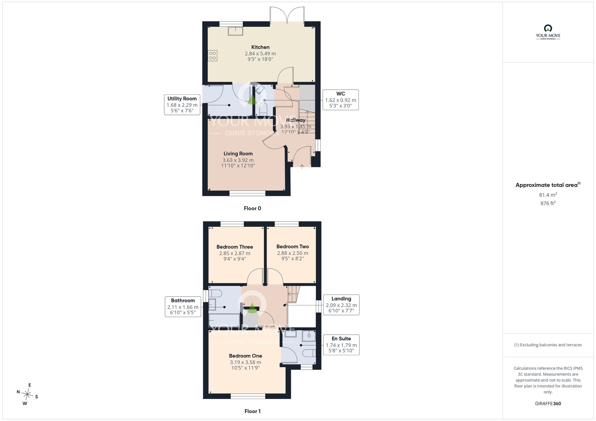 Floorplan of 3 bedroom Detached House for sale, Corning Road, Sunderland, Tyne and Wear, SR4