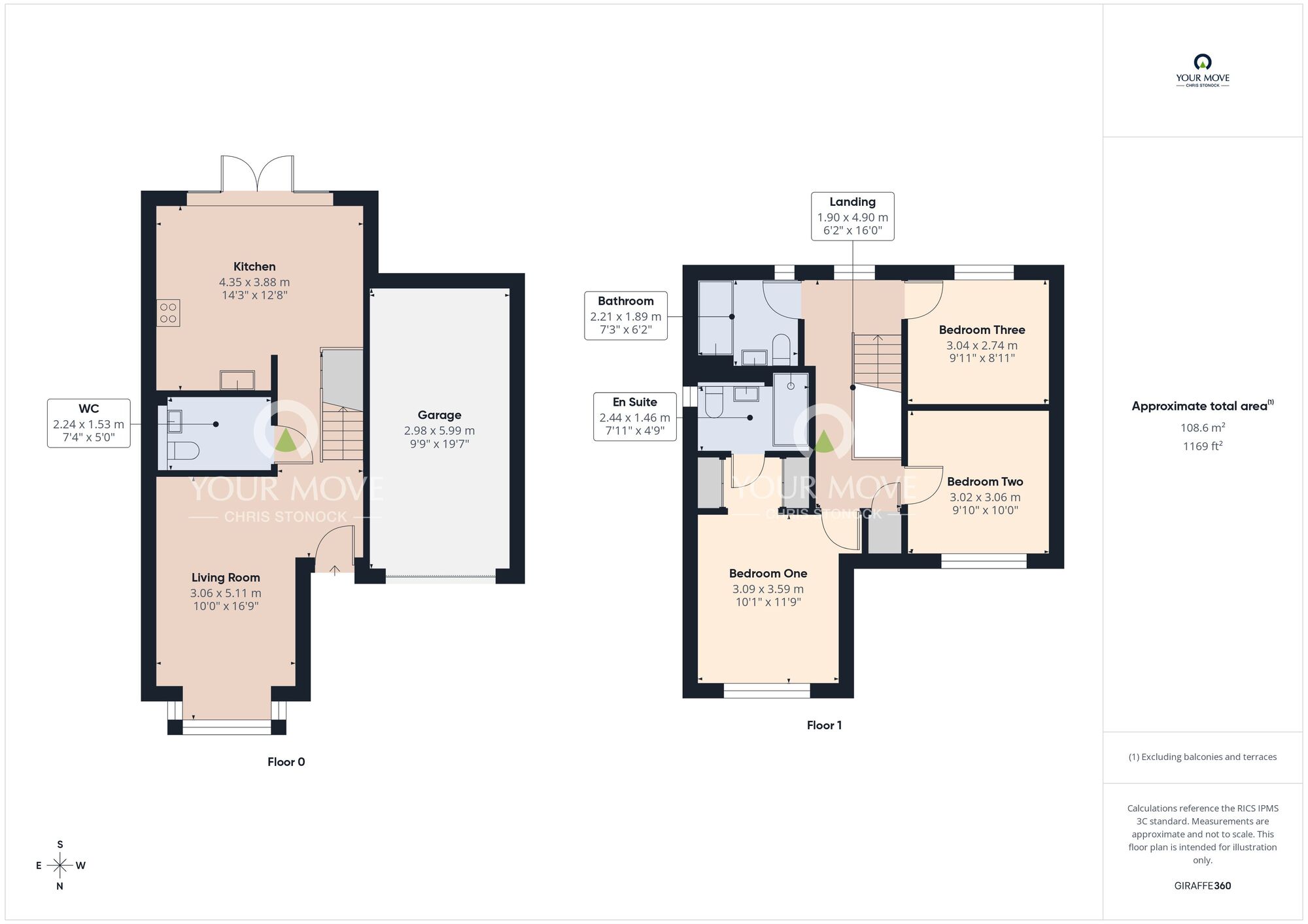 Floorplan of 3 bedroom Semi Detached House for sale, Meadowsweet Lane, Sunderland, Tyne and Wear, SR3