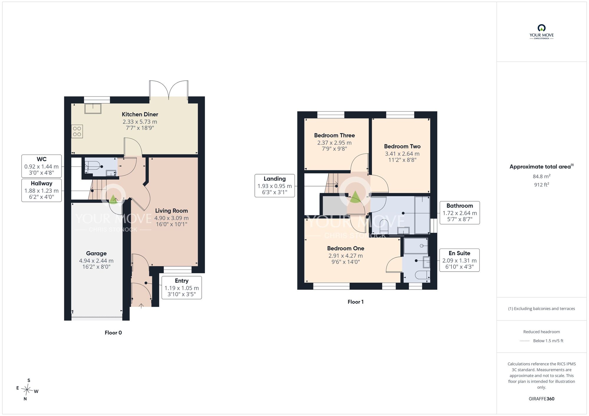 Floorplan of 3 bedroom Semi Detached House for sale, Woodham Drive, Sunderland, Tyne and Wear, SR2