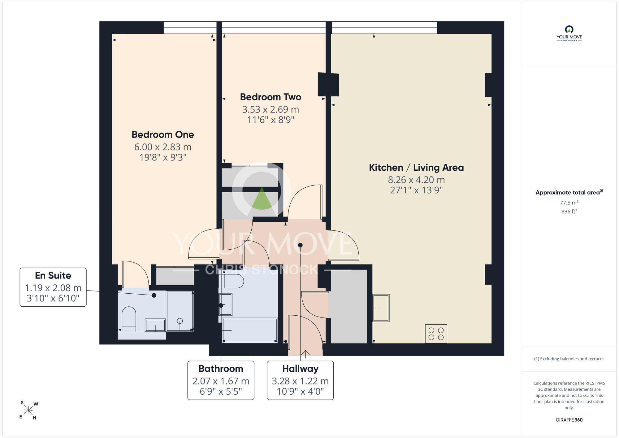 Floorplan of 2 bedroom Flat to rent, West Wear Street, Sunderland, Tyne and Wear, SR1