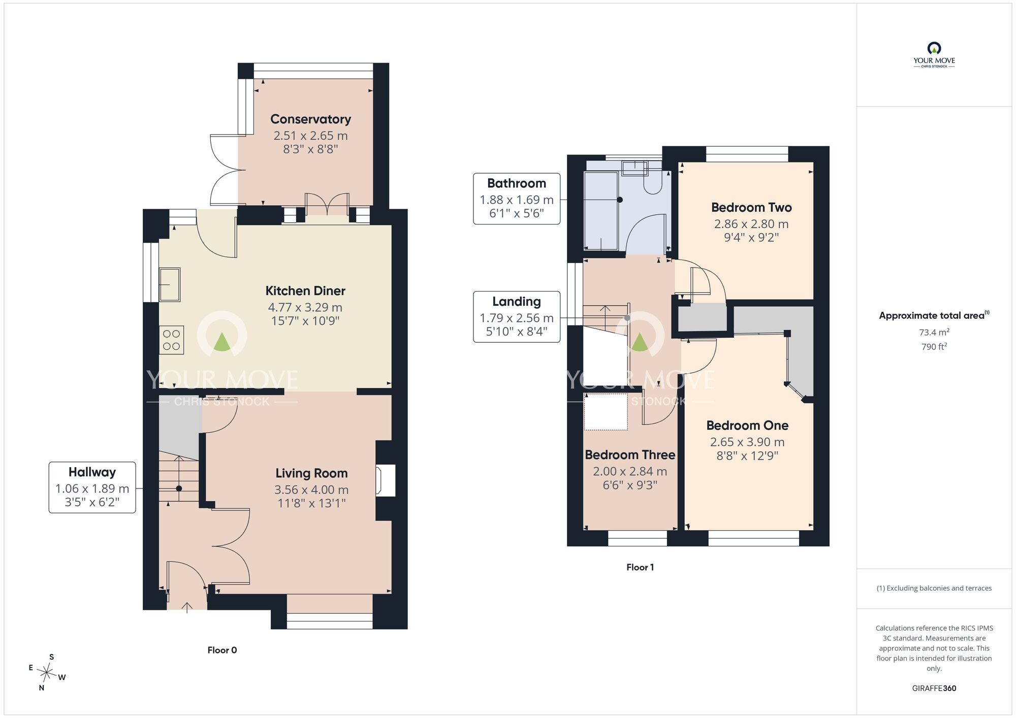 Floorplan of 3 bedroom Semi Detached House for sale, Sharpley Drive, Seaham, Durham, SR7