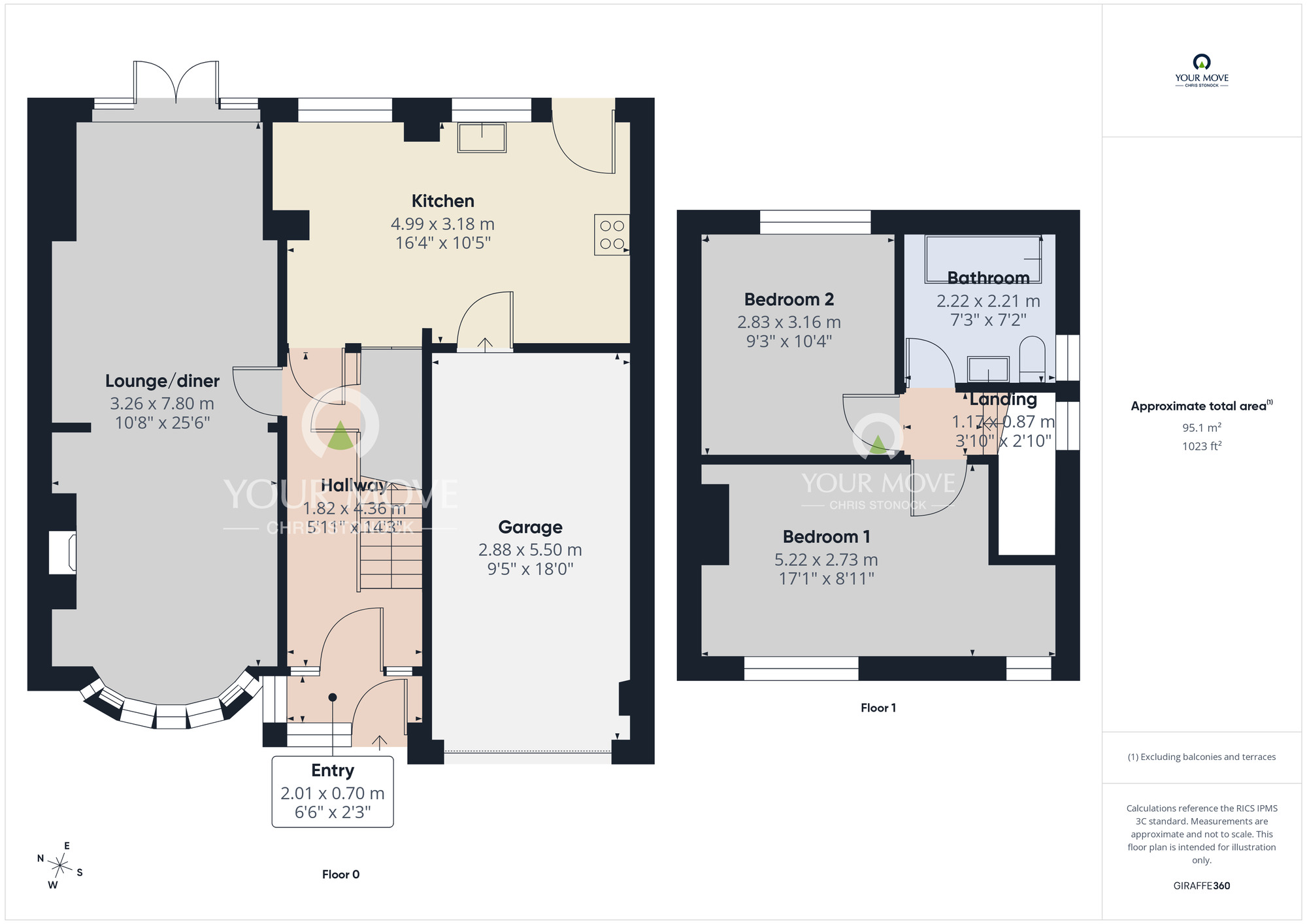 Floorplan of 2 bedroom Semi Detached House for sale, Deepdene Road, Sunderland, Tyne and Wear, SR6