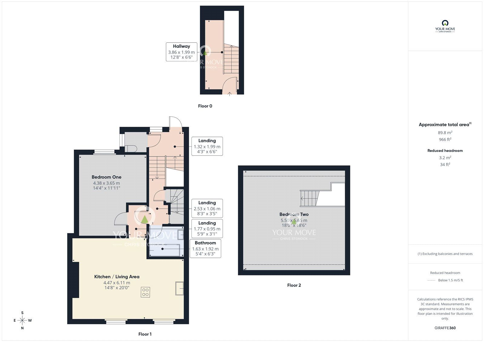 Floorplan of 2 bedroom Flat to rent, Belle Vue Road, Sunderland, Tyne and Wear, SR2