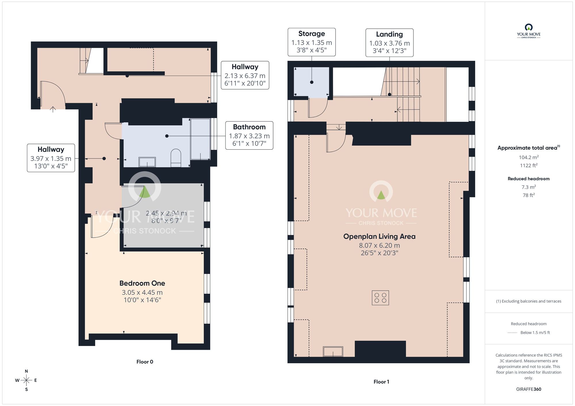 Floorplan of 2 bedroom Flat to rent, West Sunniside, Sunderland, Tyne and Wear, SR1
