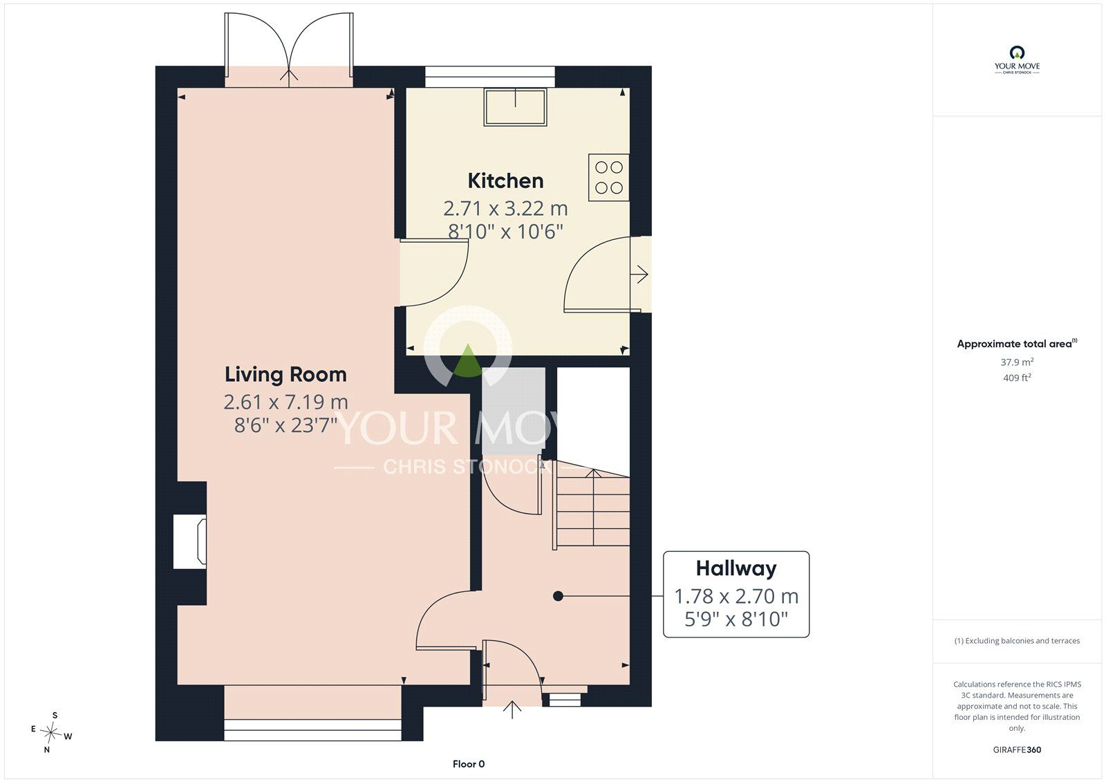 Floorplan of 3 bedroom Semi Detached House for sale, Closeburn Square, Sunderland, Tyne and Wear, SR3