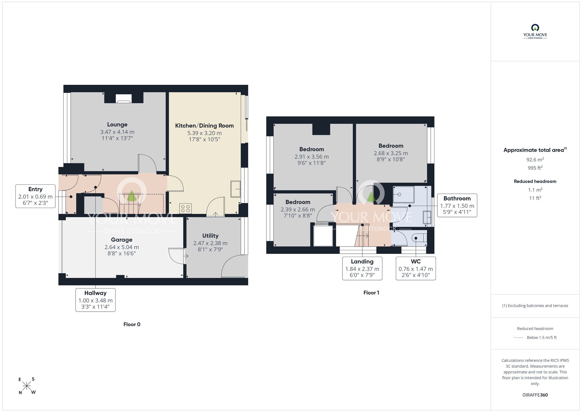 Floorplan of 3 bedroom Semi Detached House for sale, Redlands, Houghton Le Spring, Tyne and Wear, DH4