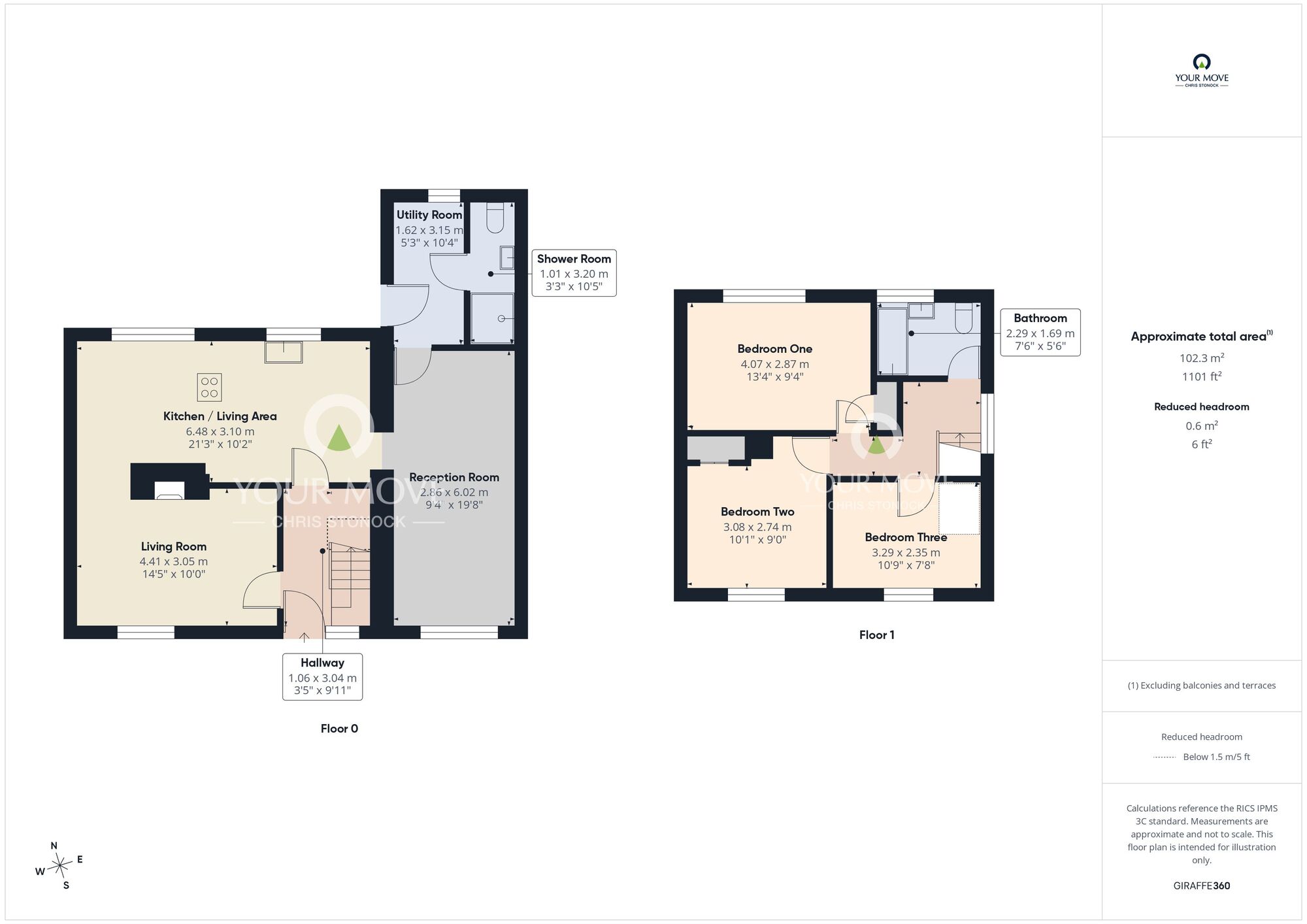 Floorplan of 3 bedroom Semi Detached House for sale, Westheath Avenue, Sunderland, Tyne and Wear, SR2