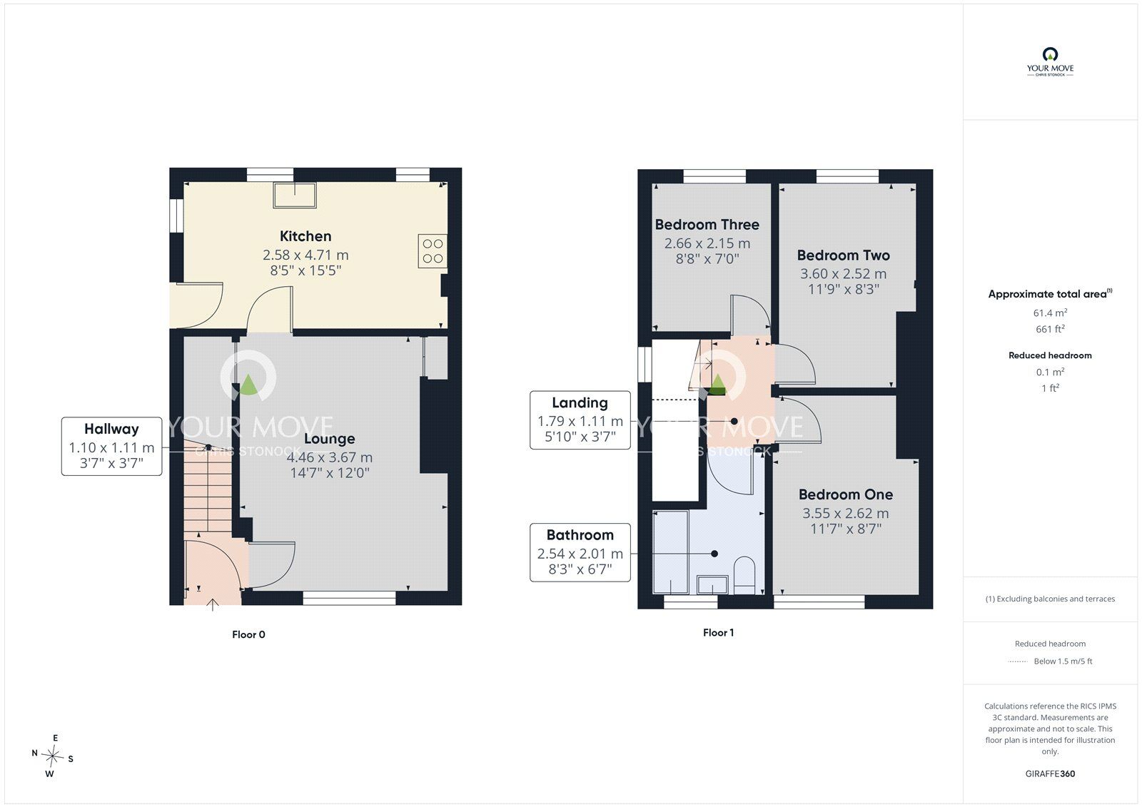 Floorplan of 3 bedroom Semi Detached House to rent, Hewitt Avenue, Sunderland, Tyne and Wear, SR2