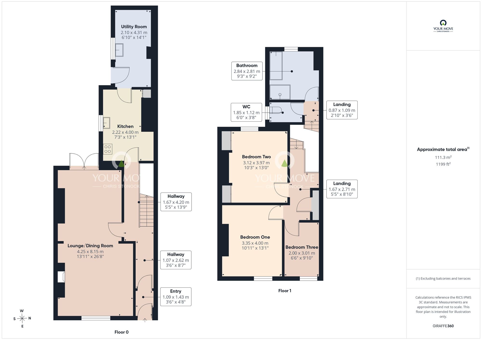Floorplan of 3 bedroom Mid Terrace House for sale, Wansbeck Road, Jarrow, Tyne and Wear, NE32