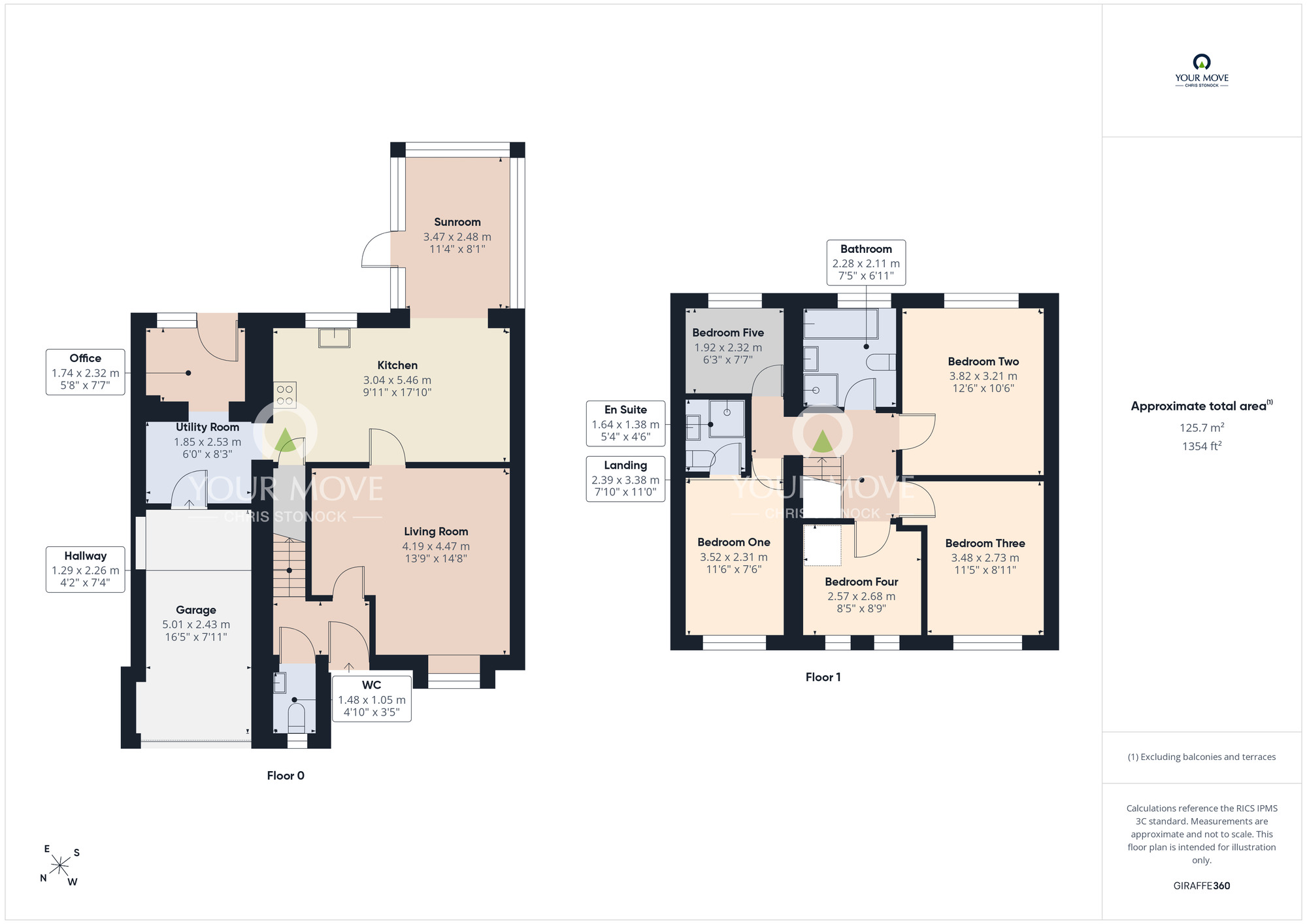Floorplan of 5 bedroom Detached House for sale, The Cheyne, Sunderland, Tyne and Wear, SR3