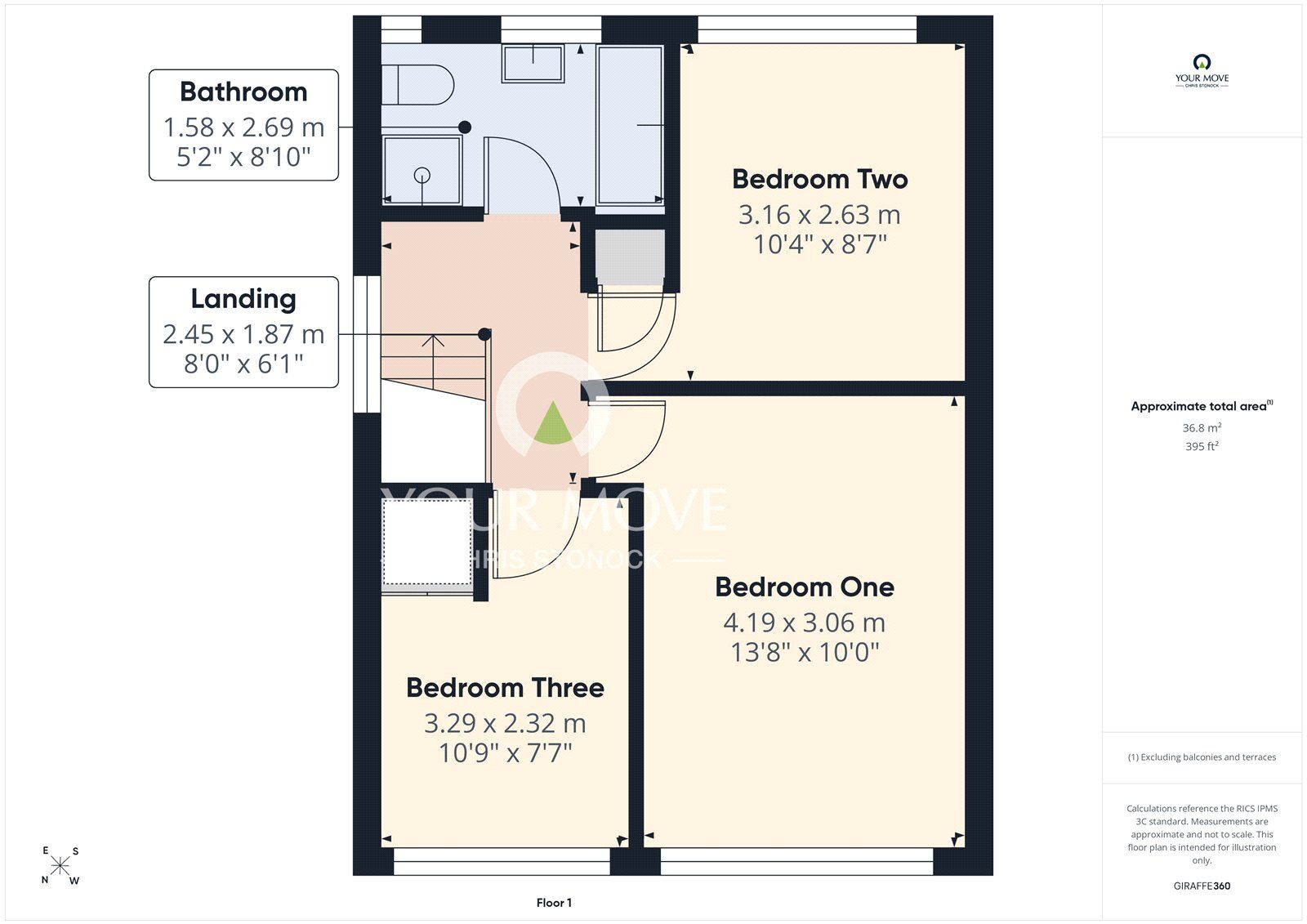 Floorplan of 3 bedroom Semi Detached House for sale, Hawthorn Drive, Jarrow, Tyne and Wear, NE32
