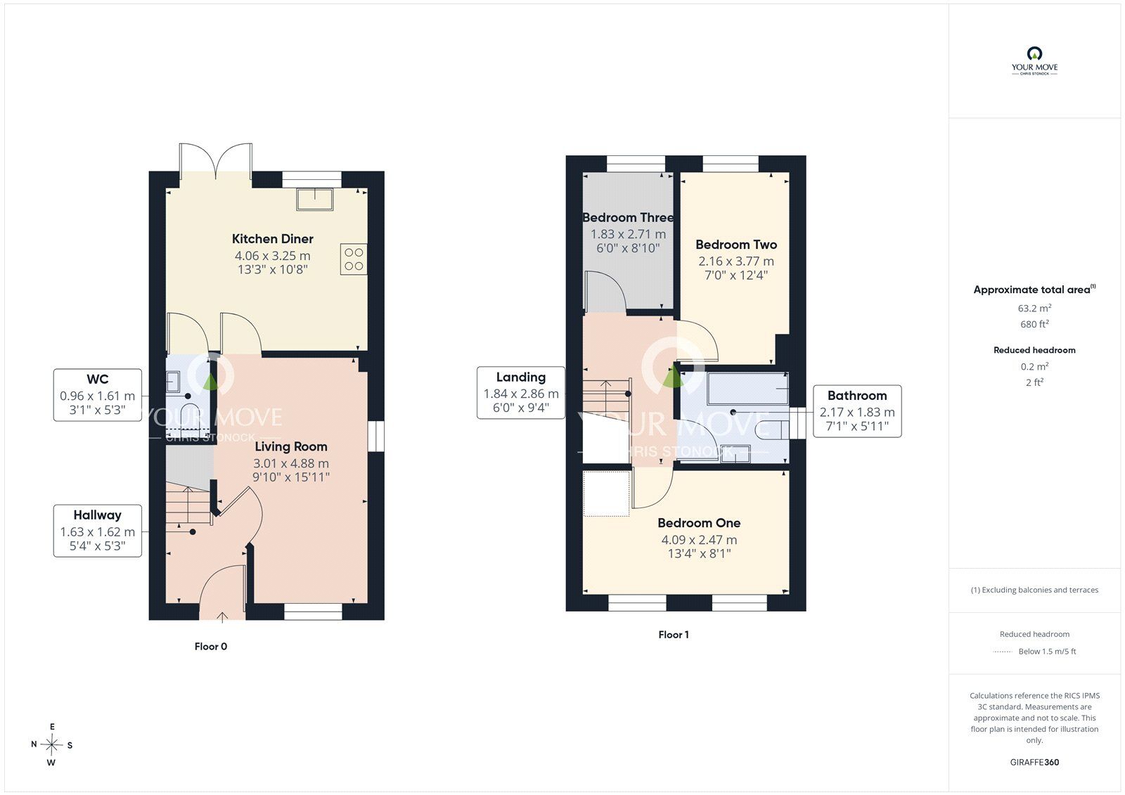 Floorplan of 3 bedroom Semi Detached House for sale, Flodden Road, Sunderland, Tyne and Wear, SR4