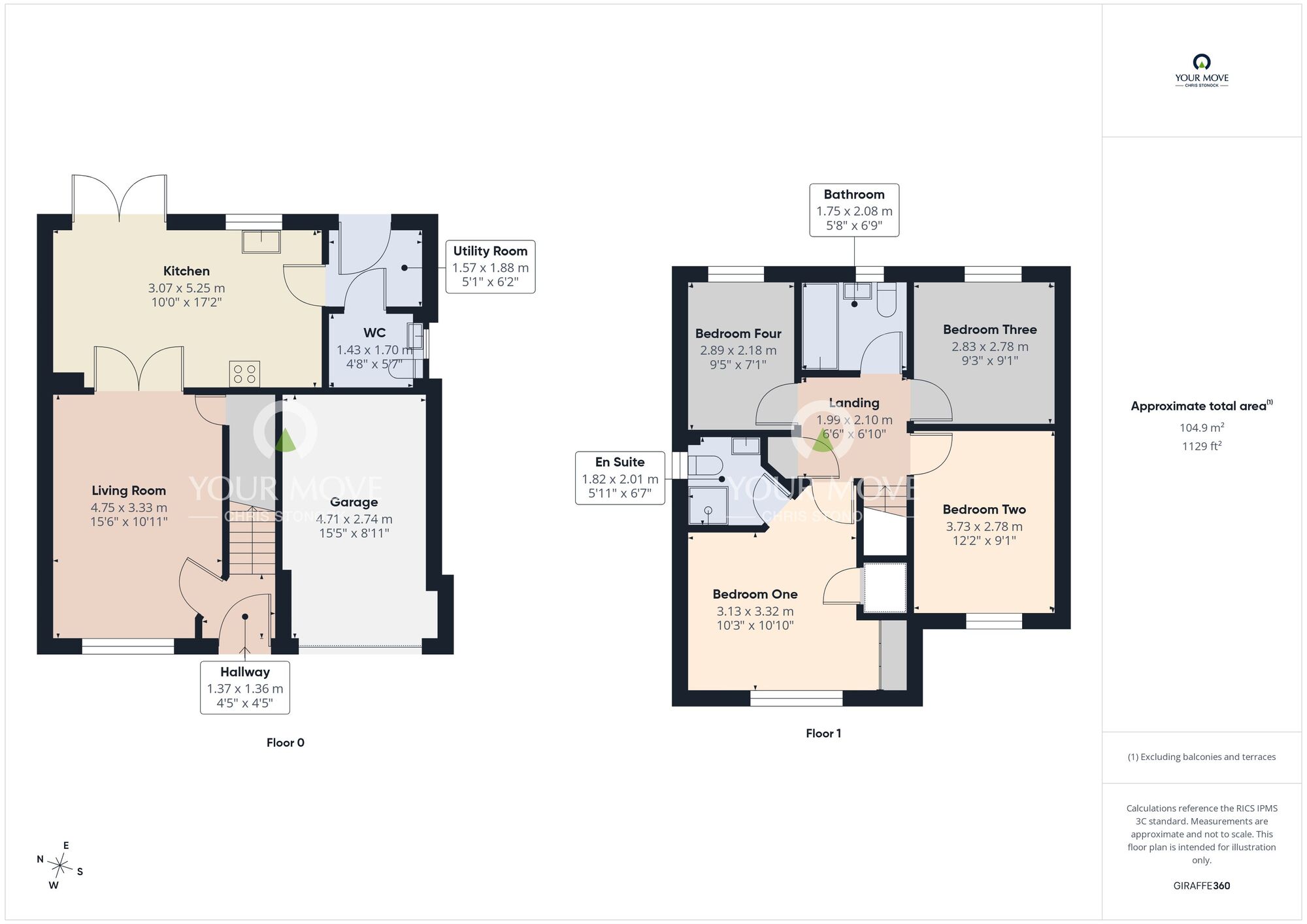Floorplan of 4 bedroom Detached House for sale, Baneberry Drive, Sunderland, Tyne and Wear, SR3